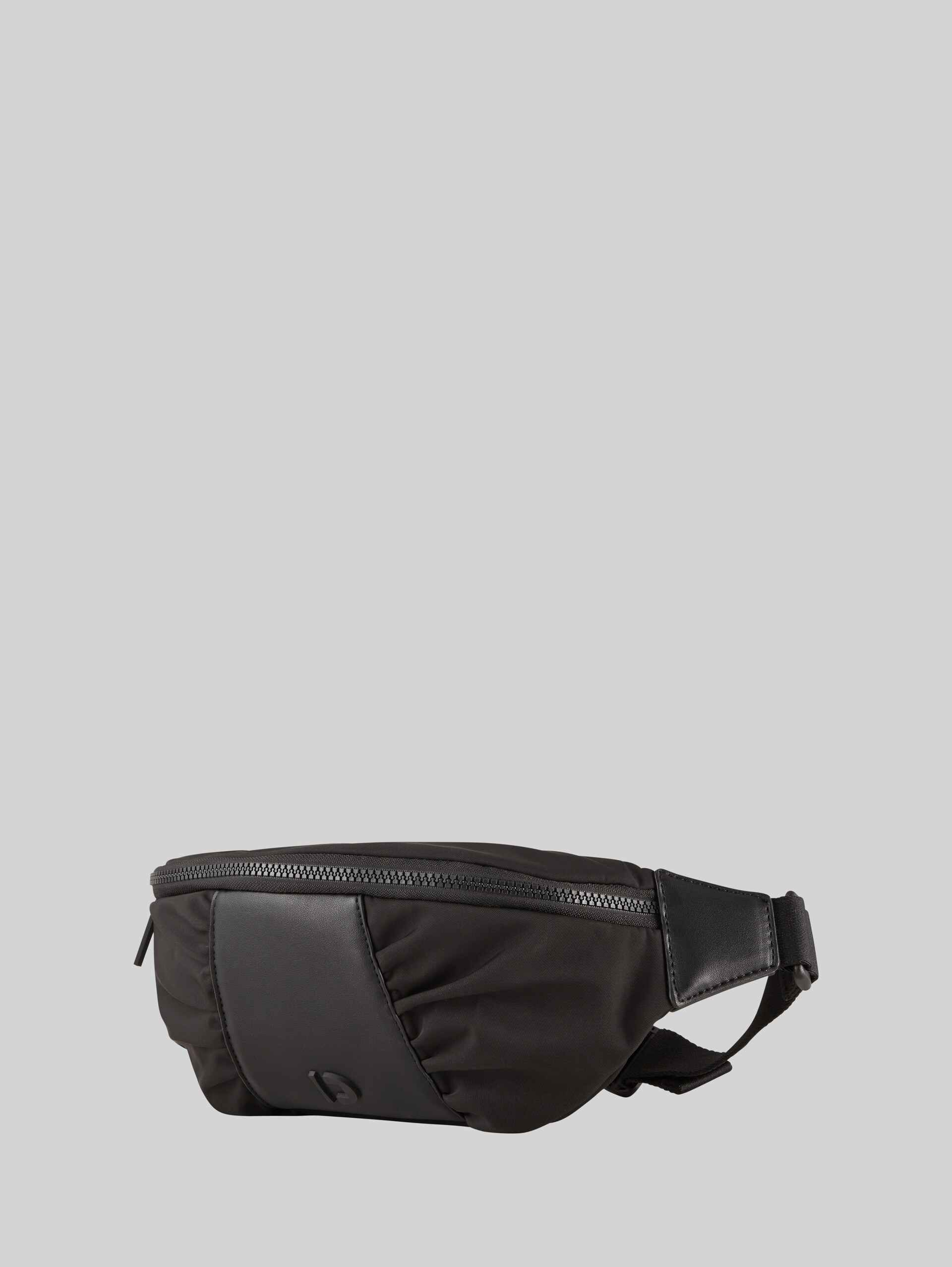 TTBENJA belt bag with material mix - schwarz / black - side product view 