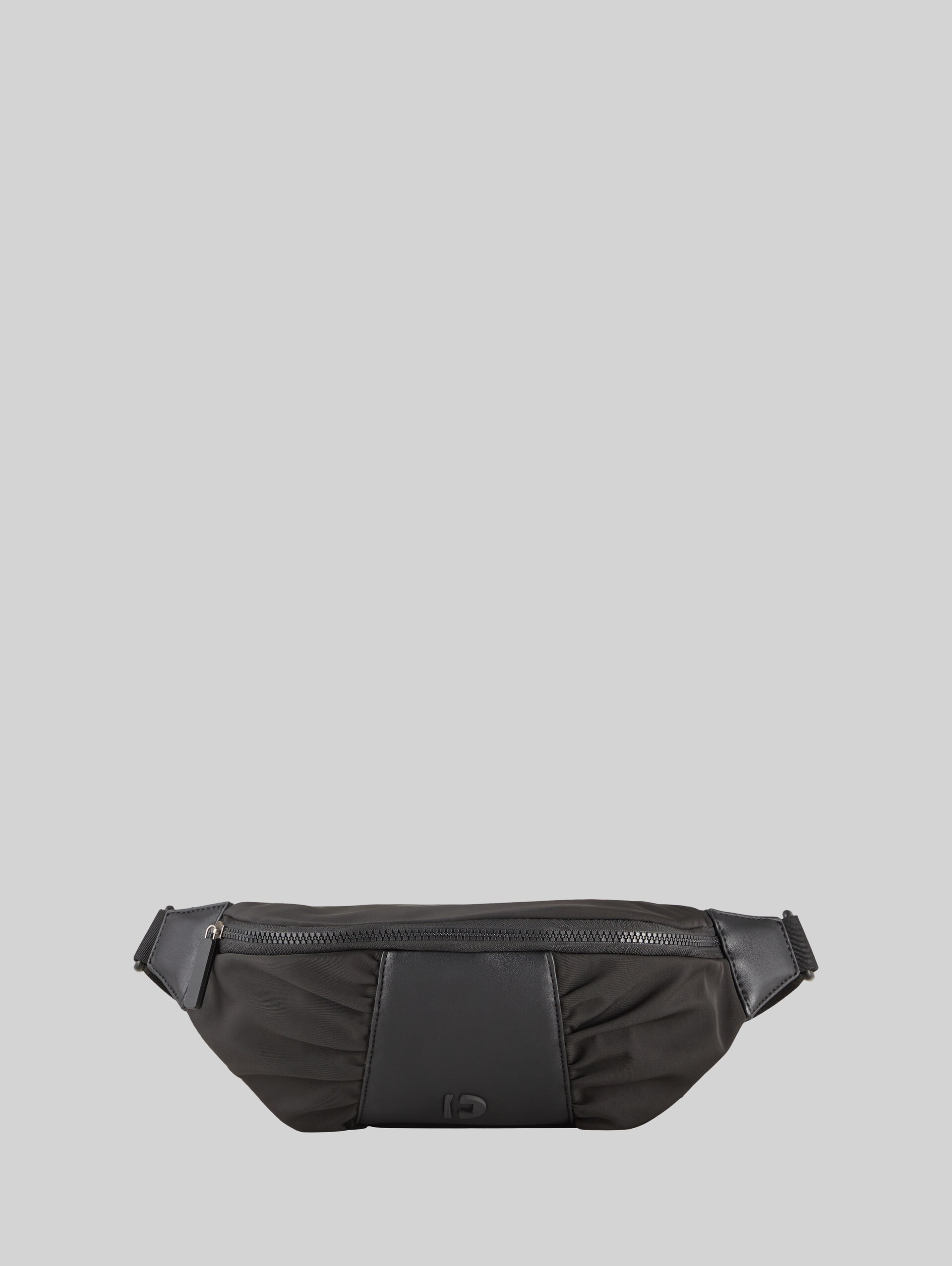 TTBENJA belt bag with material mix - schwarz / black - Front product view