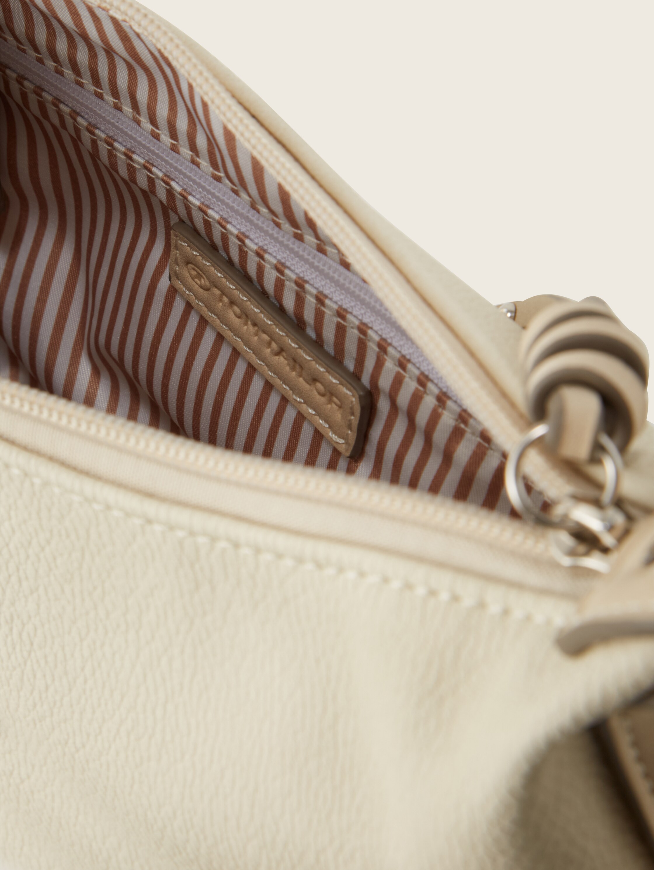 TTCAIA S Umhängetasche mit Reißverschluss-Details - off_white_off_white - 