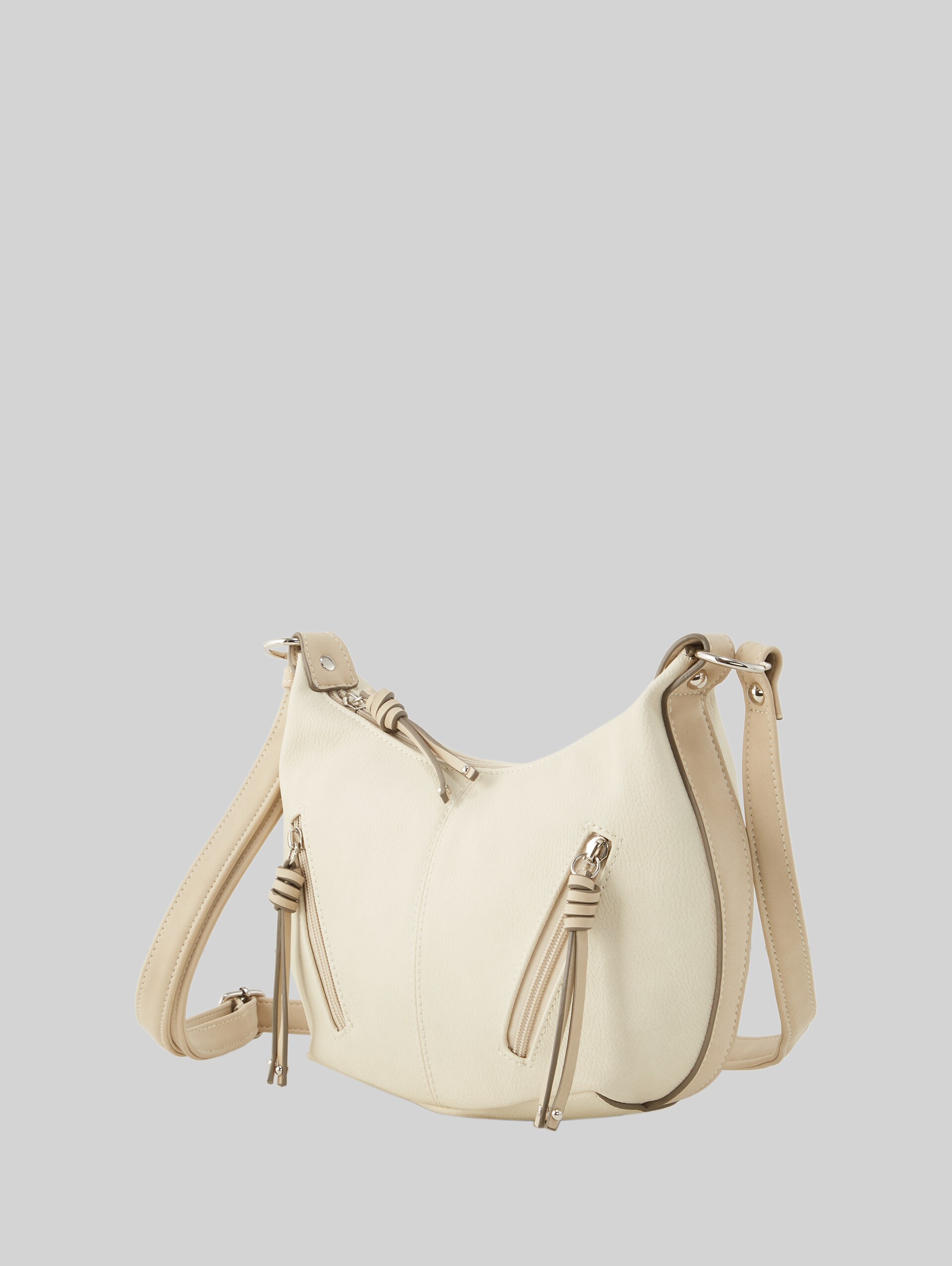 TTCAIA S shoulder bag with zip details - off white / off white - side product view 