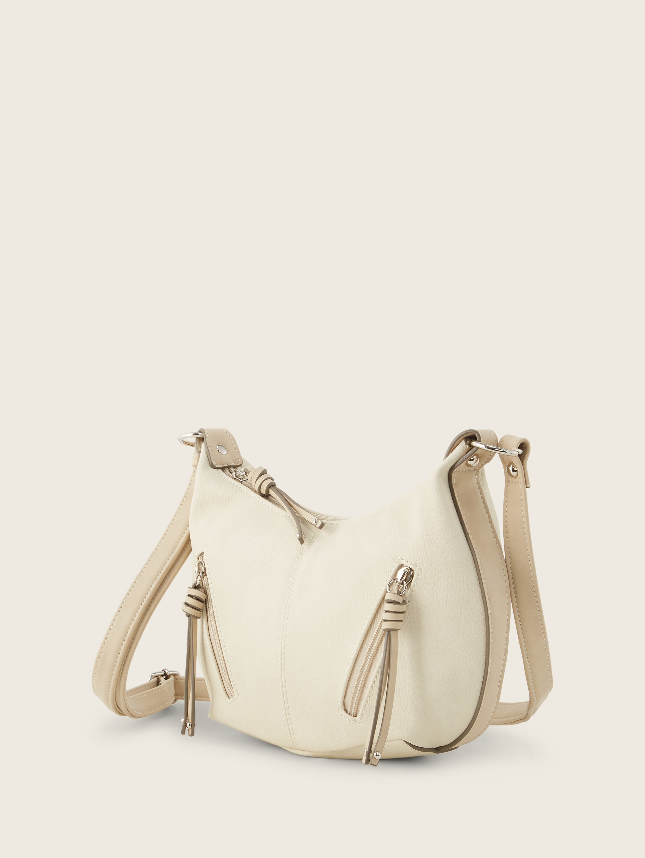 TTCAIA S Umhängetasche mit Reißverschluss-Details - off_white_off_white - 