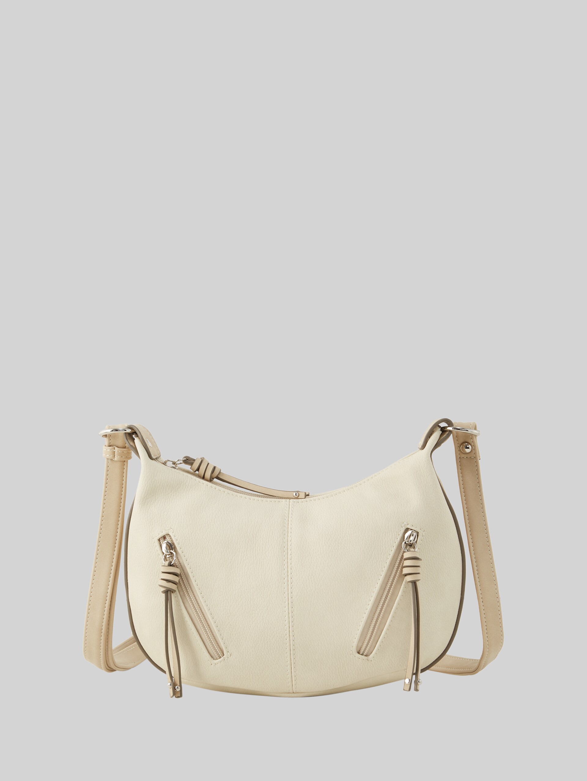 TTCAIA S shoulder bag with zip details - off white / off white - Front product view