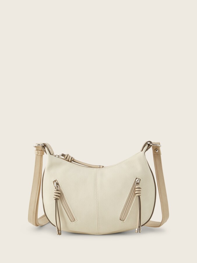 TTCAIA S shoulder bag with zip details by Women, off white / off white