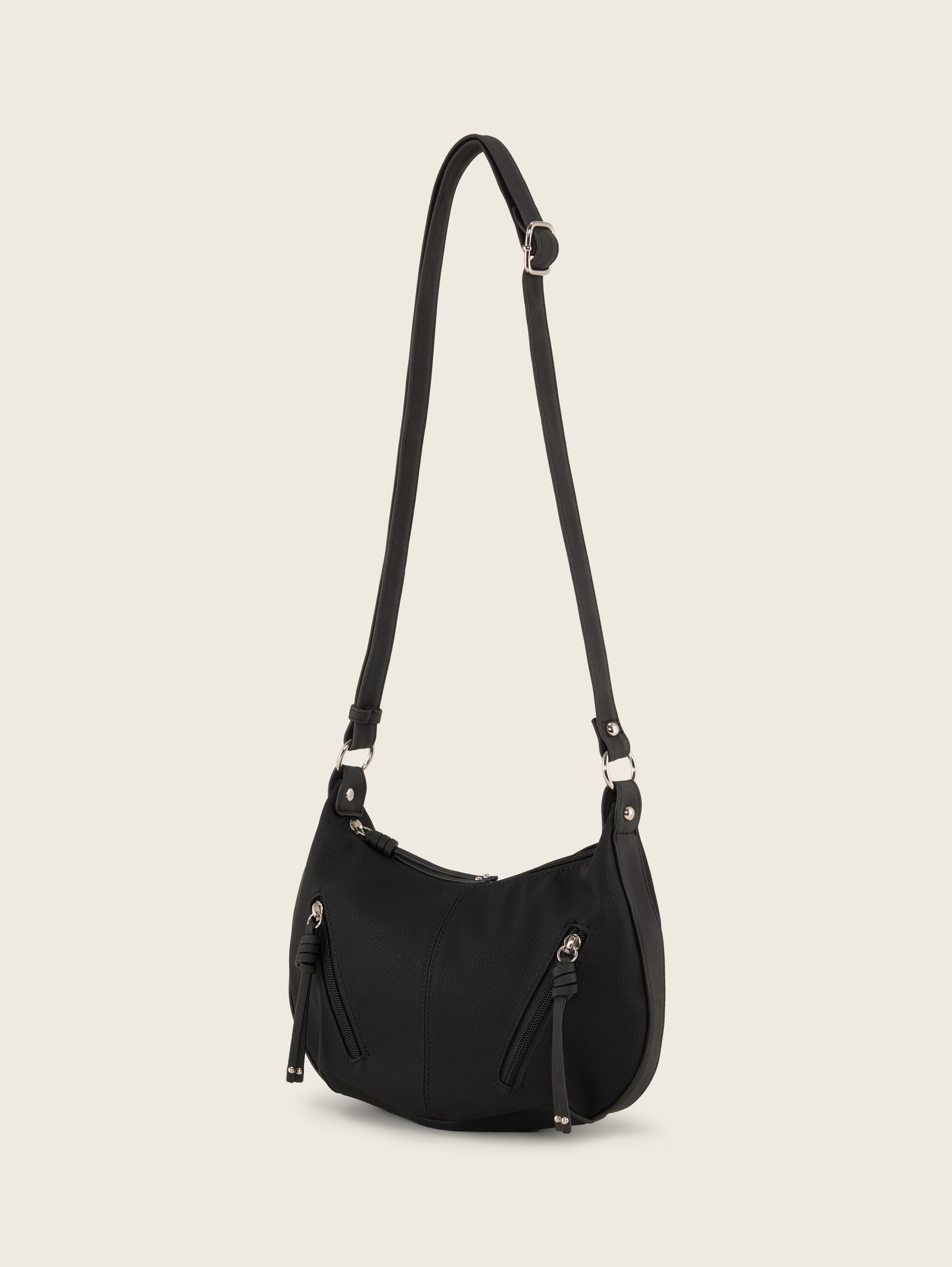 TTCAIA S Umhängetasche mit Reißverschluss-Details - schwarz_black - 