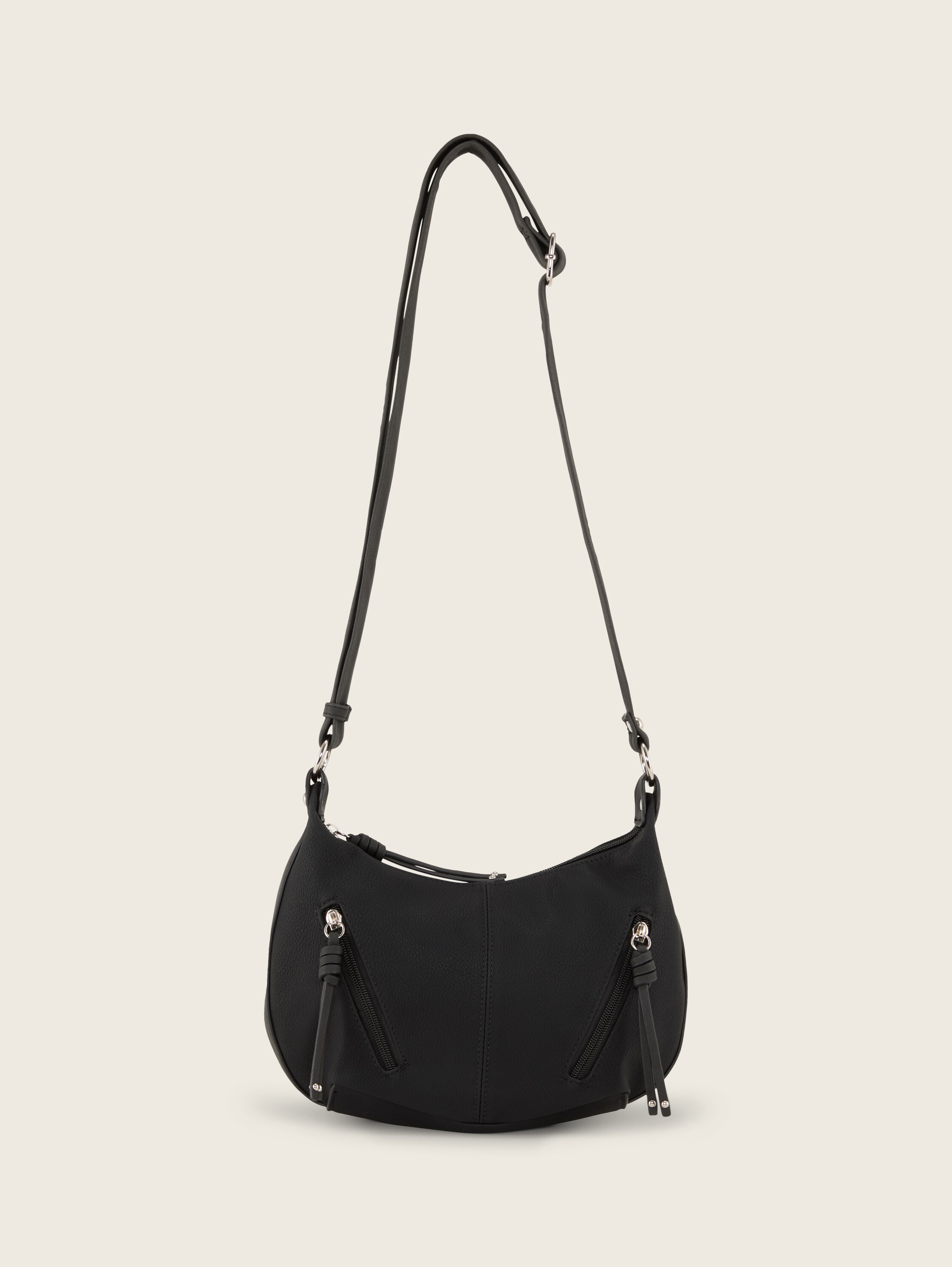 TTCAIA S Umhängetasche mit Reißverschluss-Details - schwarz_black - 