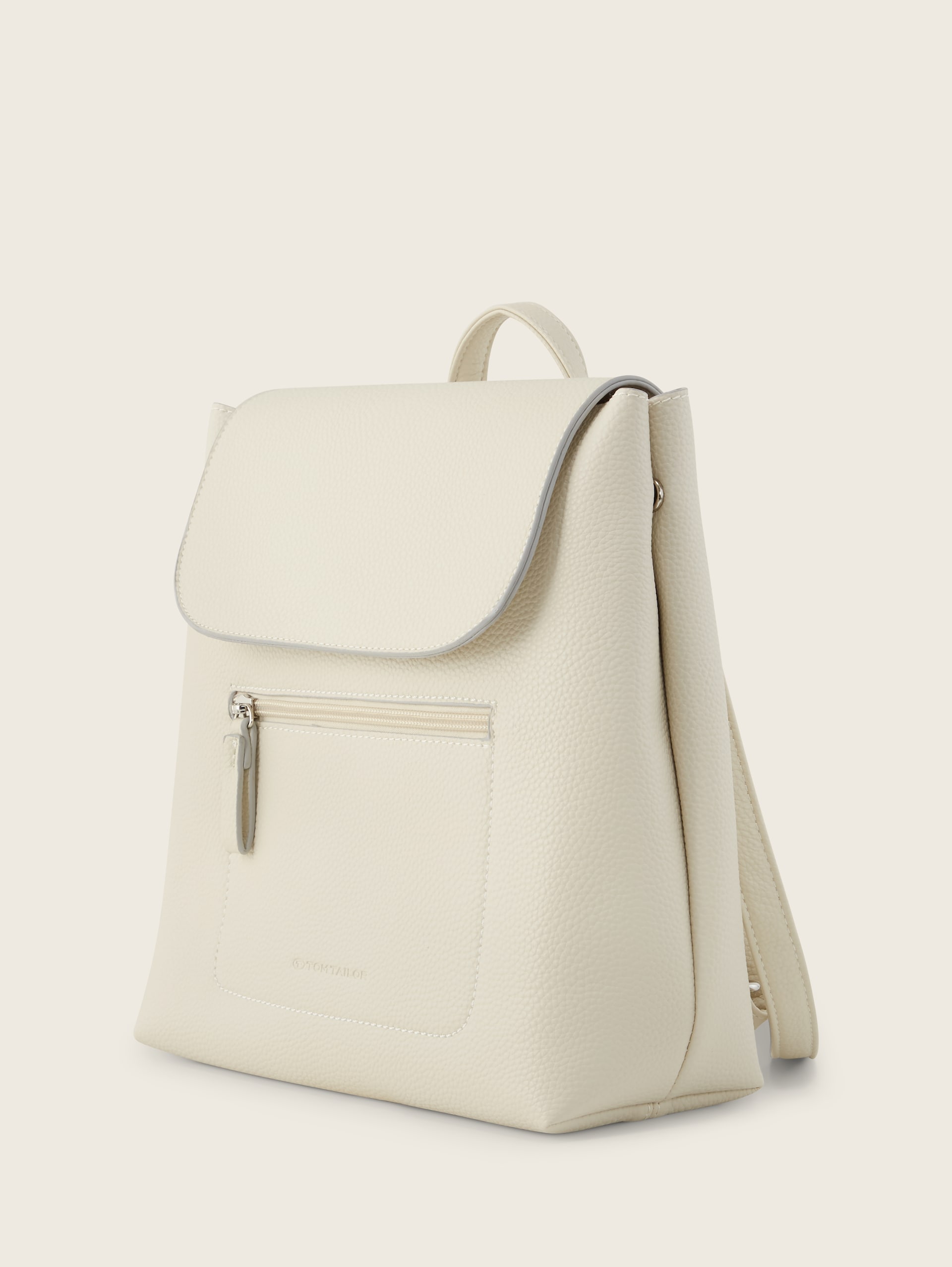 TTELIS S rugzak van kunstleer - off white / off white - zijaanzicht product 