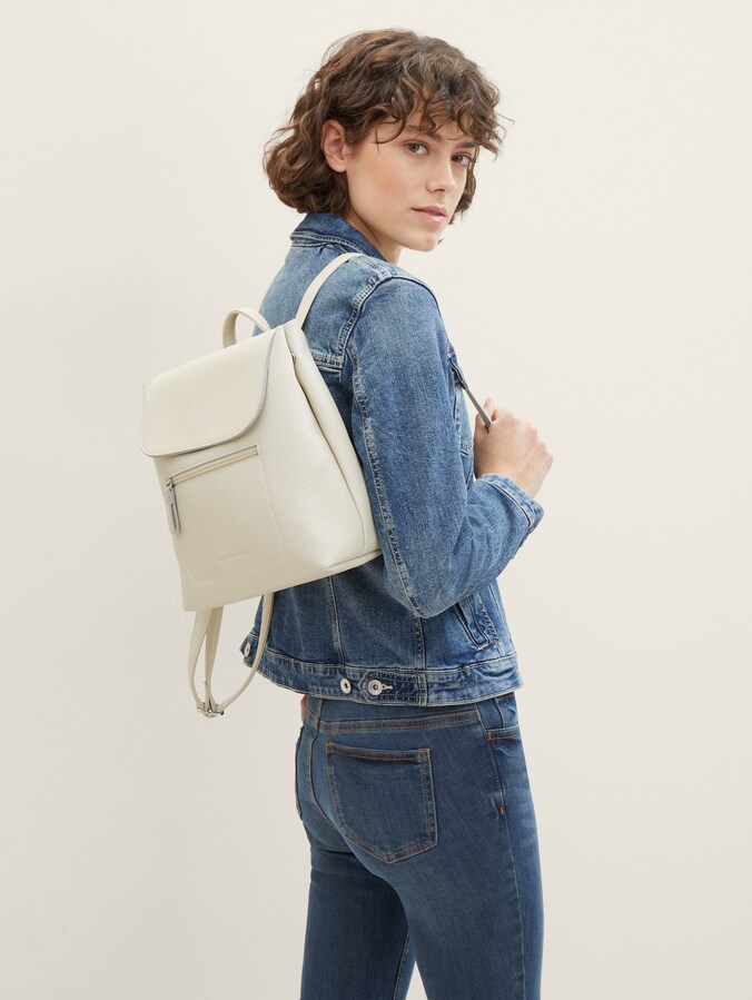 TTELIS S rugzak van kunstleer door Women, off white / off white