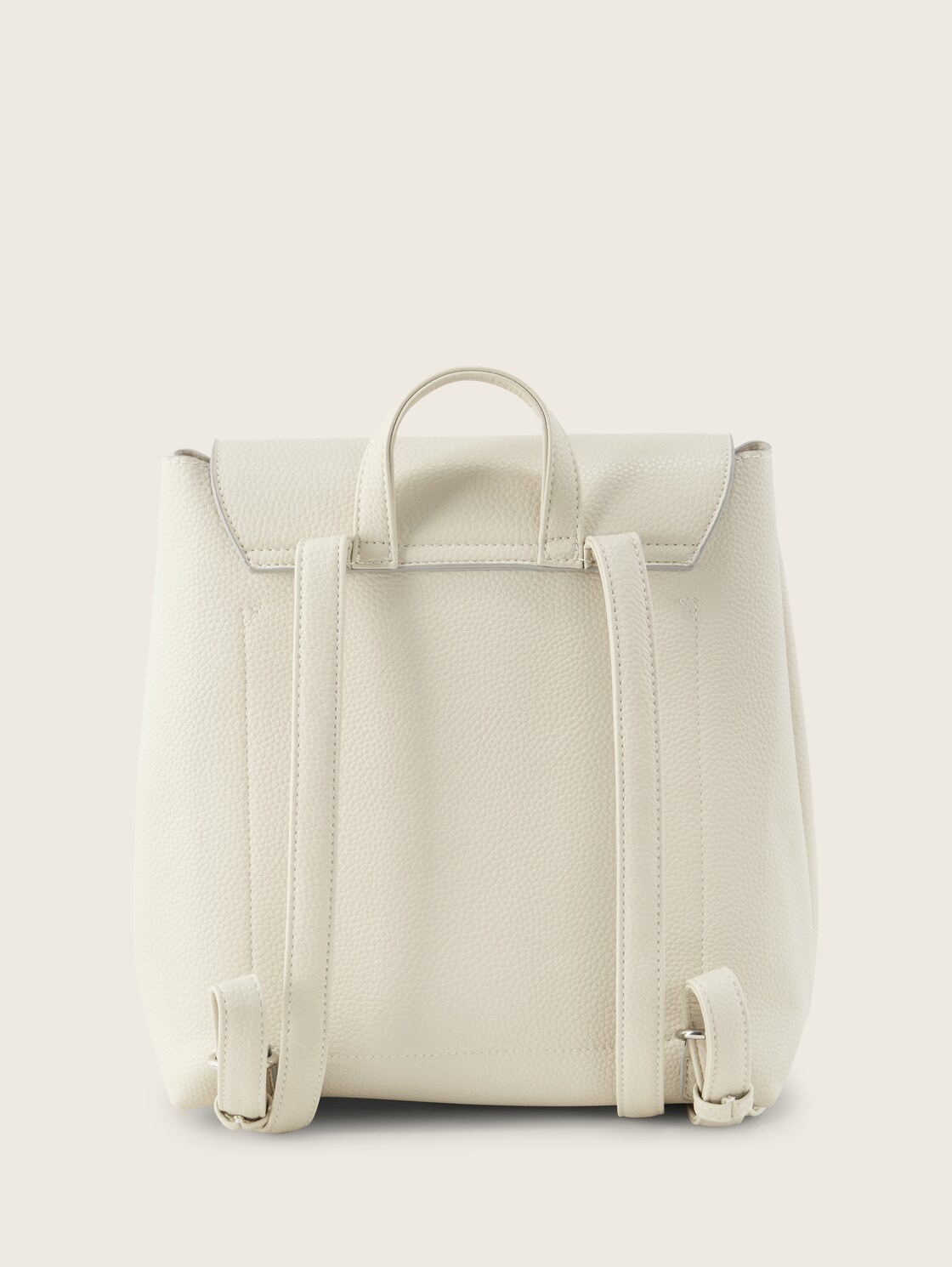 TTELIS S Rucksack aus Lederimitat - off white / off white - Produkt-Rückansicht