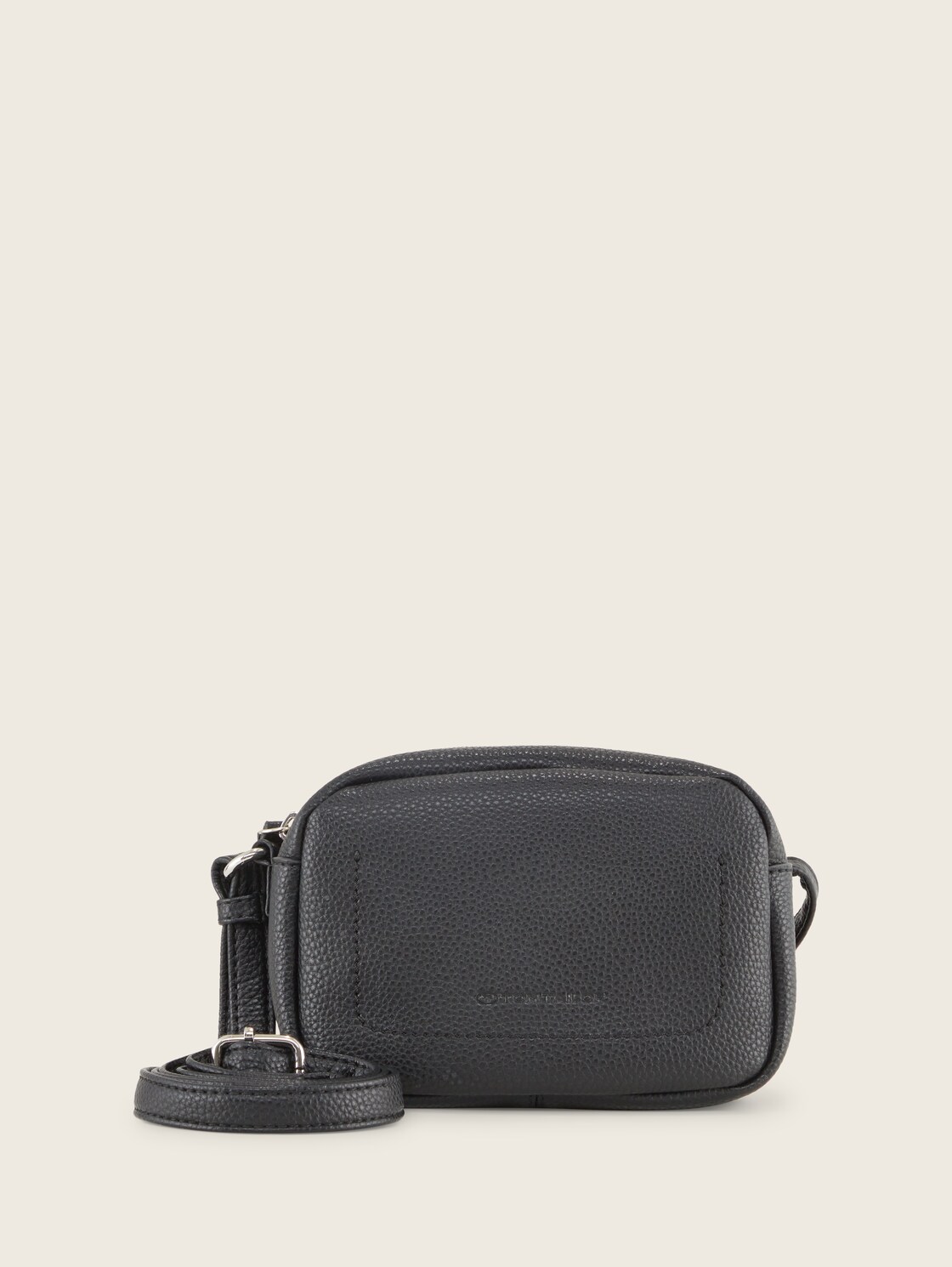 TTELIS Umhängetasche mit Ziernaht - schwarz / black - Vorder-Produkt-Ansicht