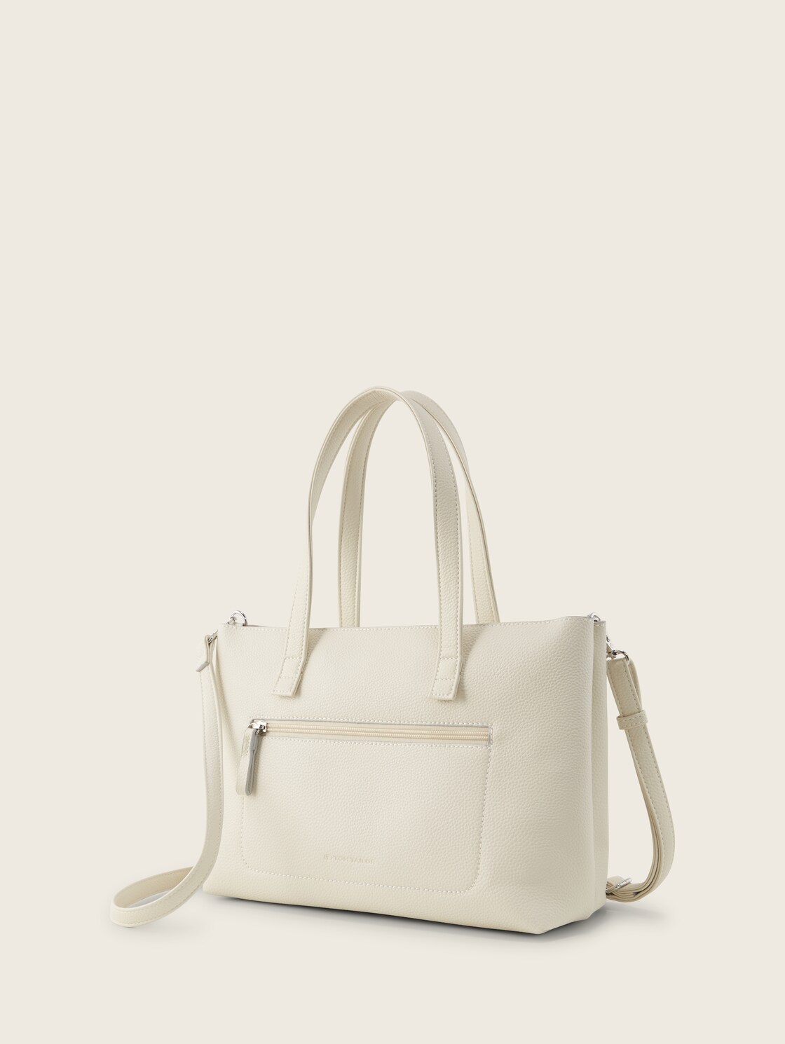 TTELIS M Shopper mit Ziernaht - off white / off white - seitliche Produkt-Ansicht 