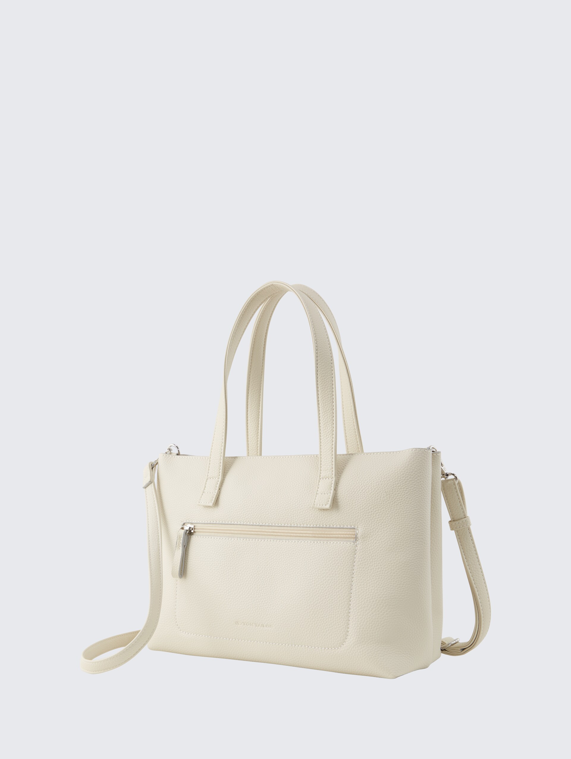 TTELIS M Shopper mit Ziernaht - off white / off white - seitliche Produkt-Ansicht 