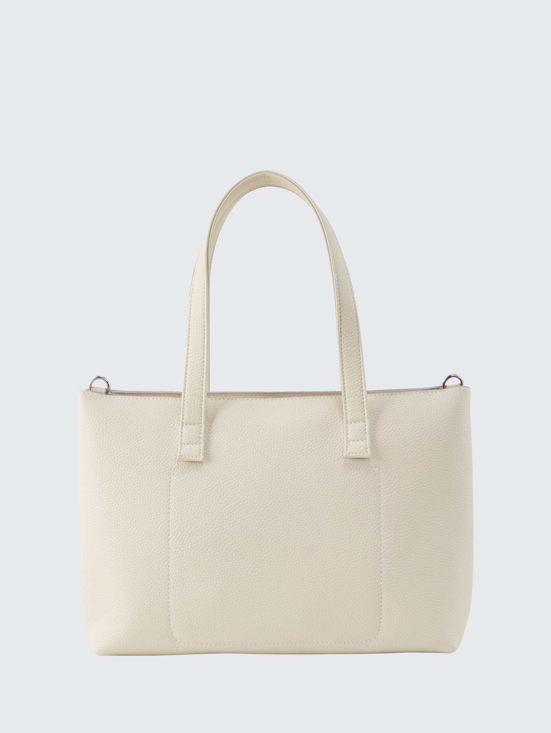 TTELIS M Shopper mit Ziernaht - off white / off white - Produkt-Rückansicht