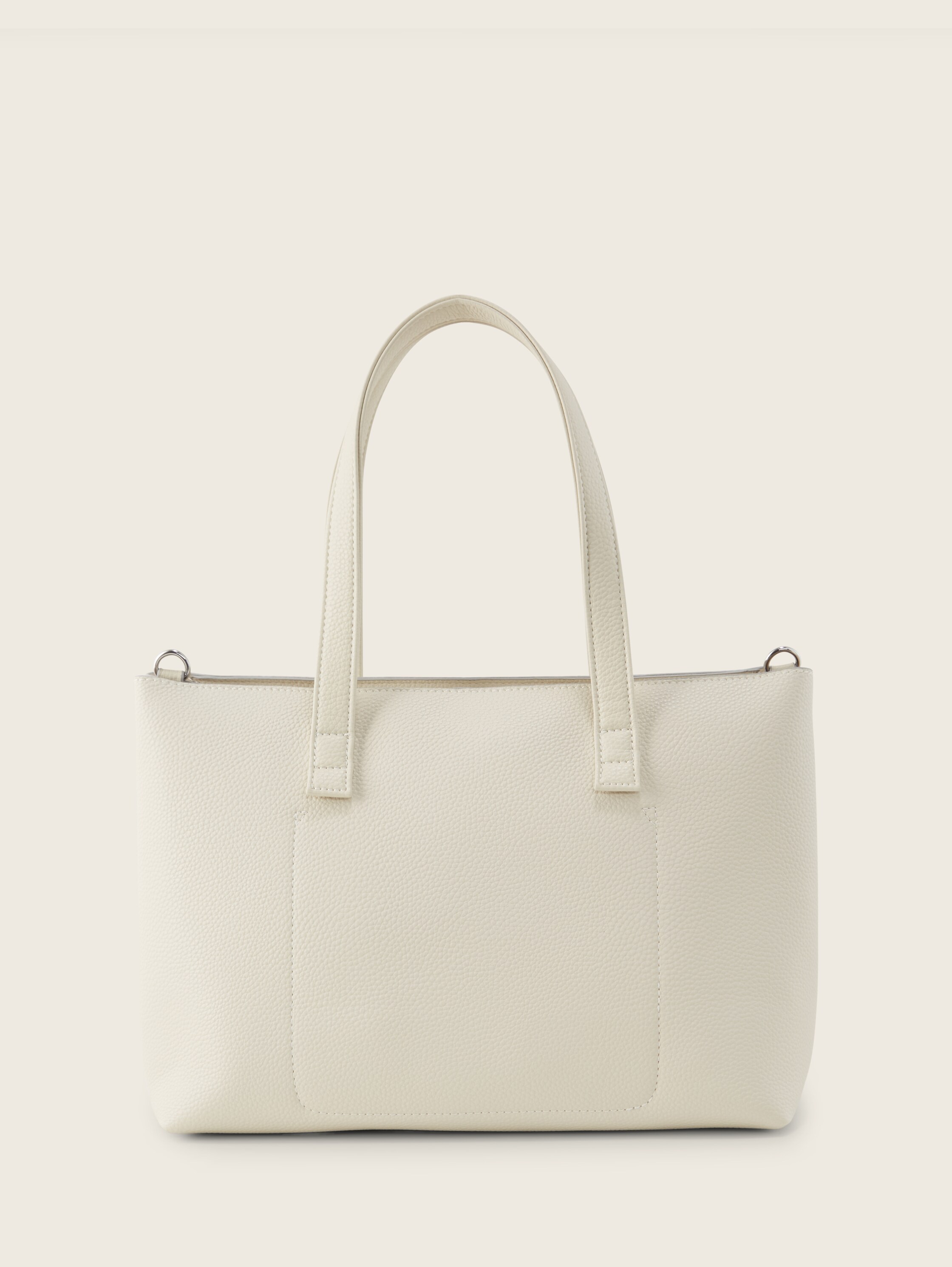 TTELIS M Shopper met decoratieve stiksels - off_white_off_white - 
