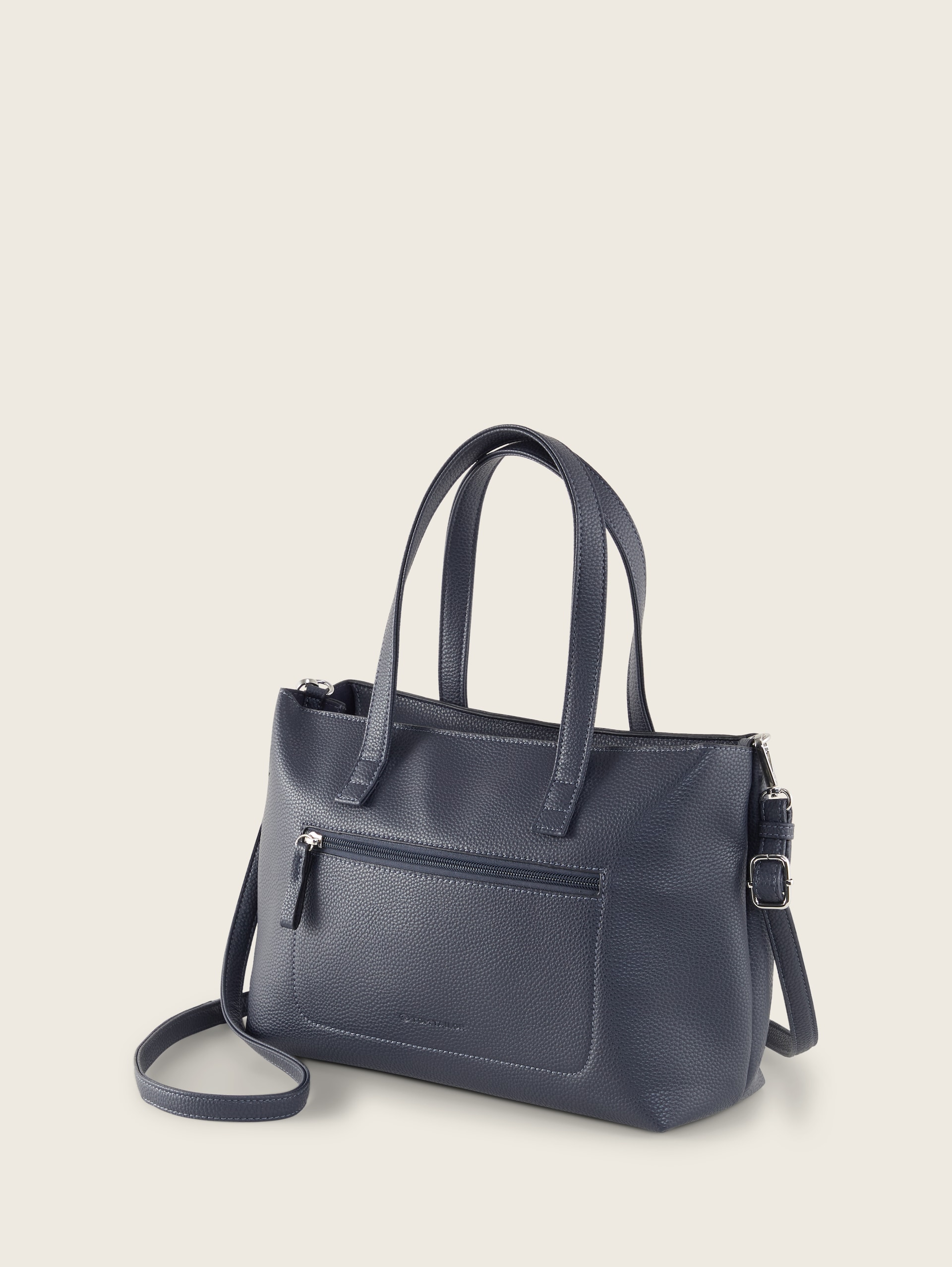 TTELIS M Shopper mit Ziernaht - dark blue - seitliche Produkt-Ansicht 