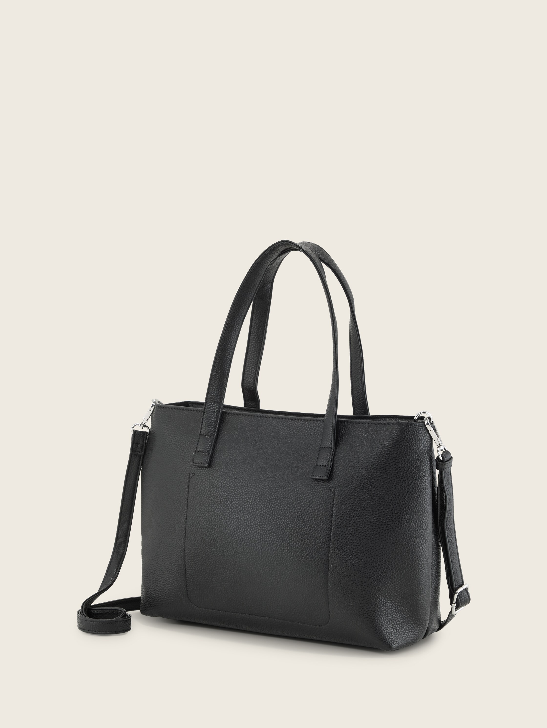 TTELIS M Shopper met decoratieve stiksels - schwarz_black - 