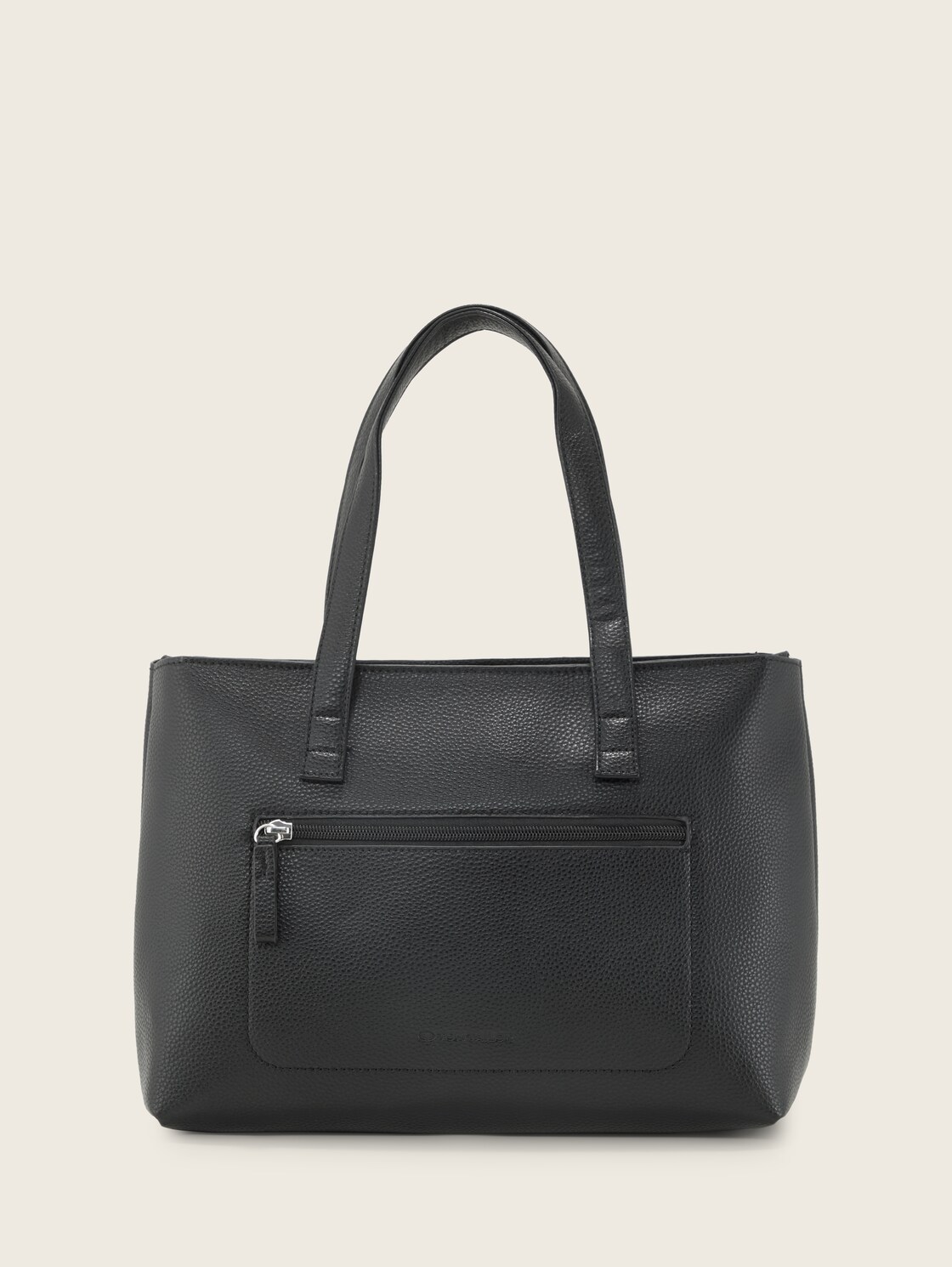 TTELIS M Shopper mit Ziernaht - schwarz / black - Produkt-Rückansicht