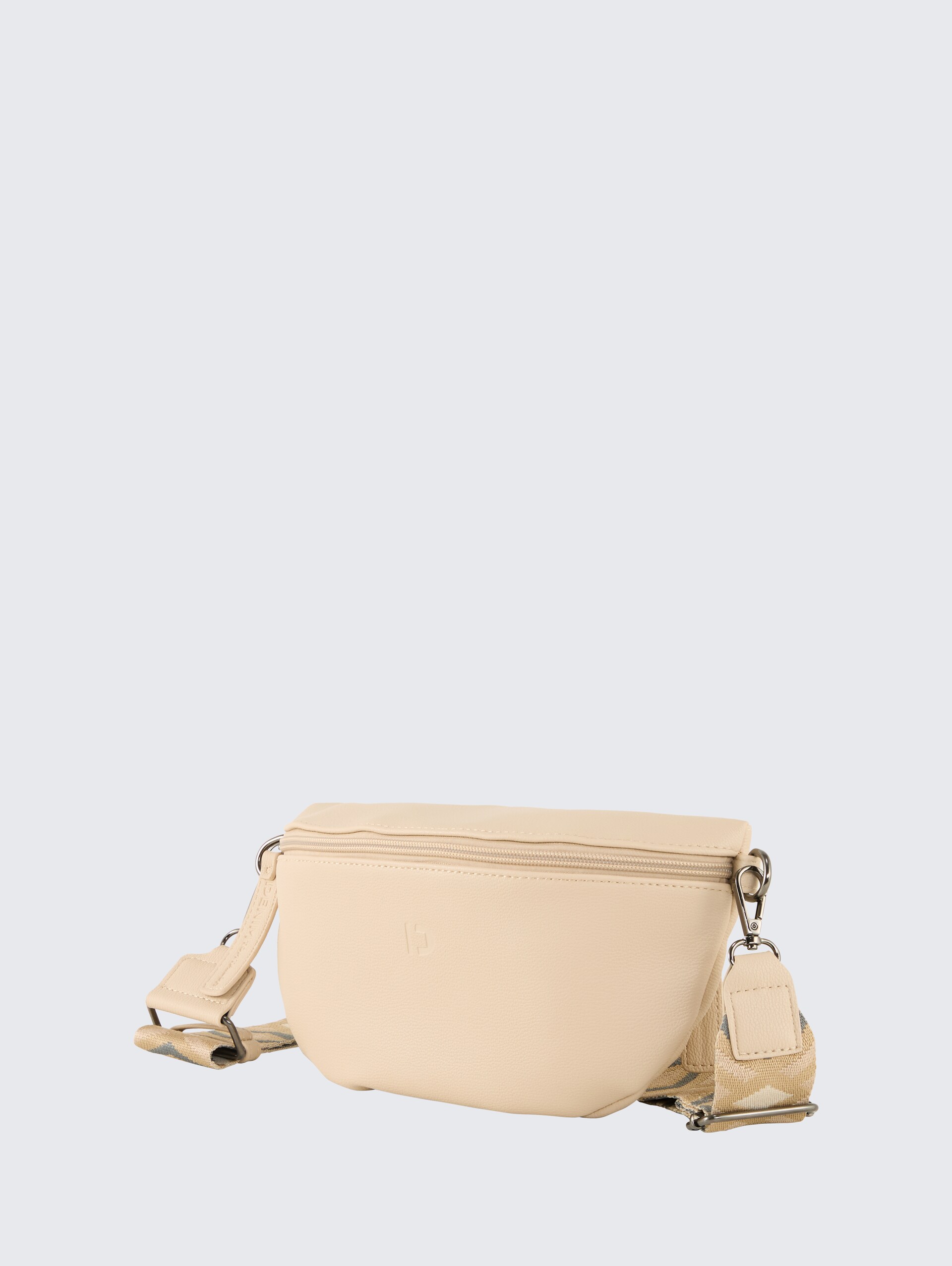TTMENA Gürteltasche mit buntem Webriemen - camel / camel nature - seitliche Produkt-Ansicht 