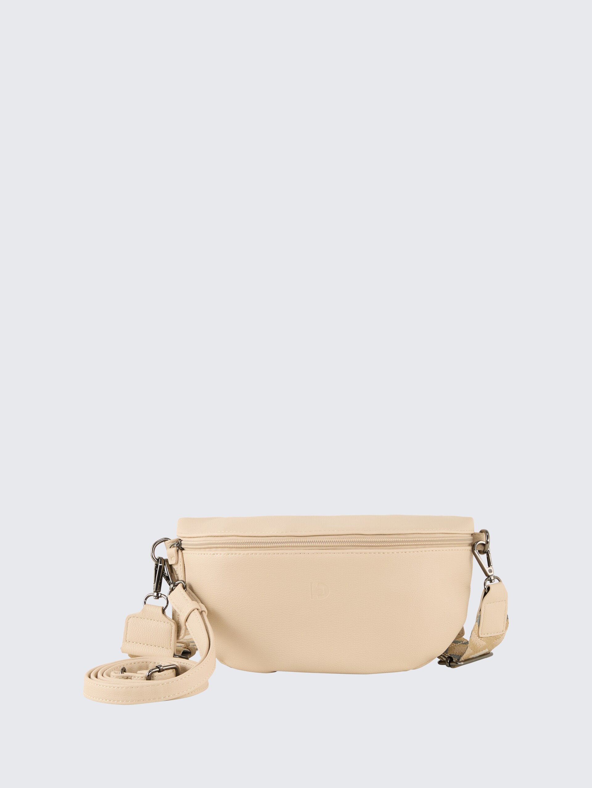 TTMENA Gürteltasche mit buntem Webriemen - camel / camel nature - Vorder-Produkt-Ansicht