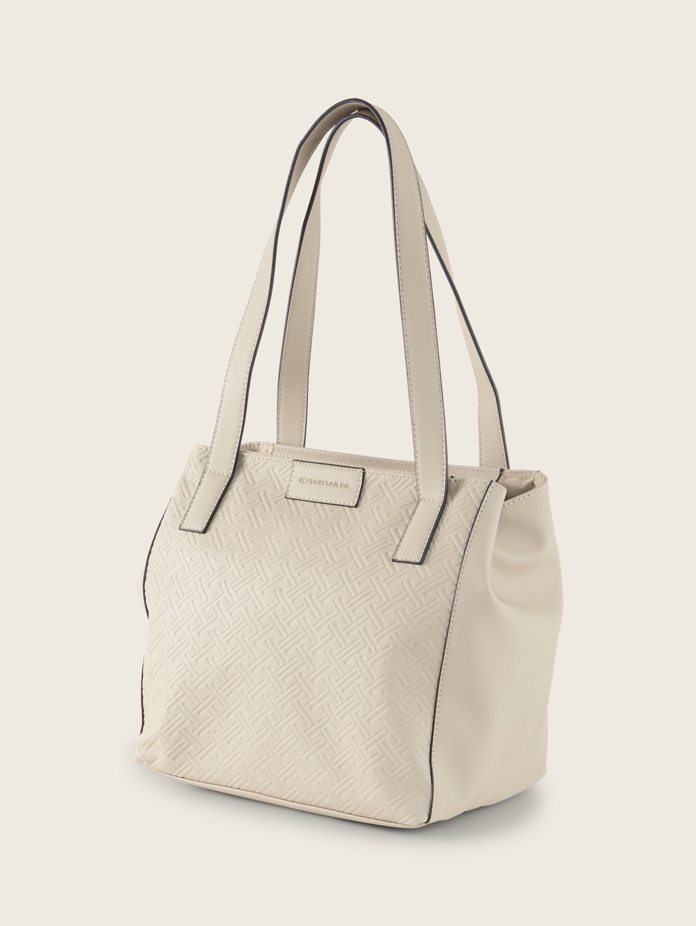 TTMIRENDA L Shopper mit Logo-Prägung - taupe_taupe - 