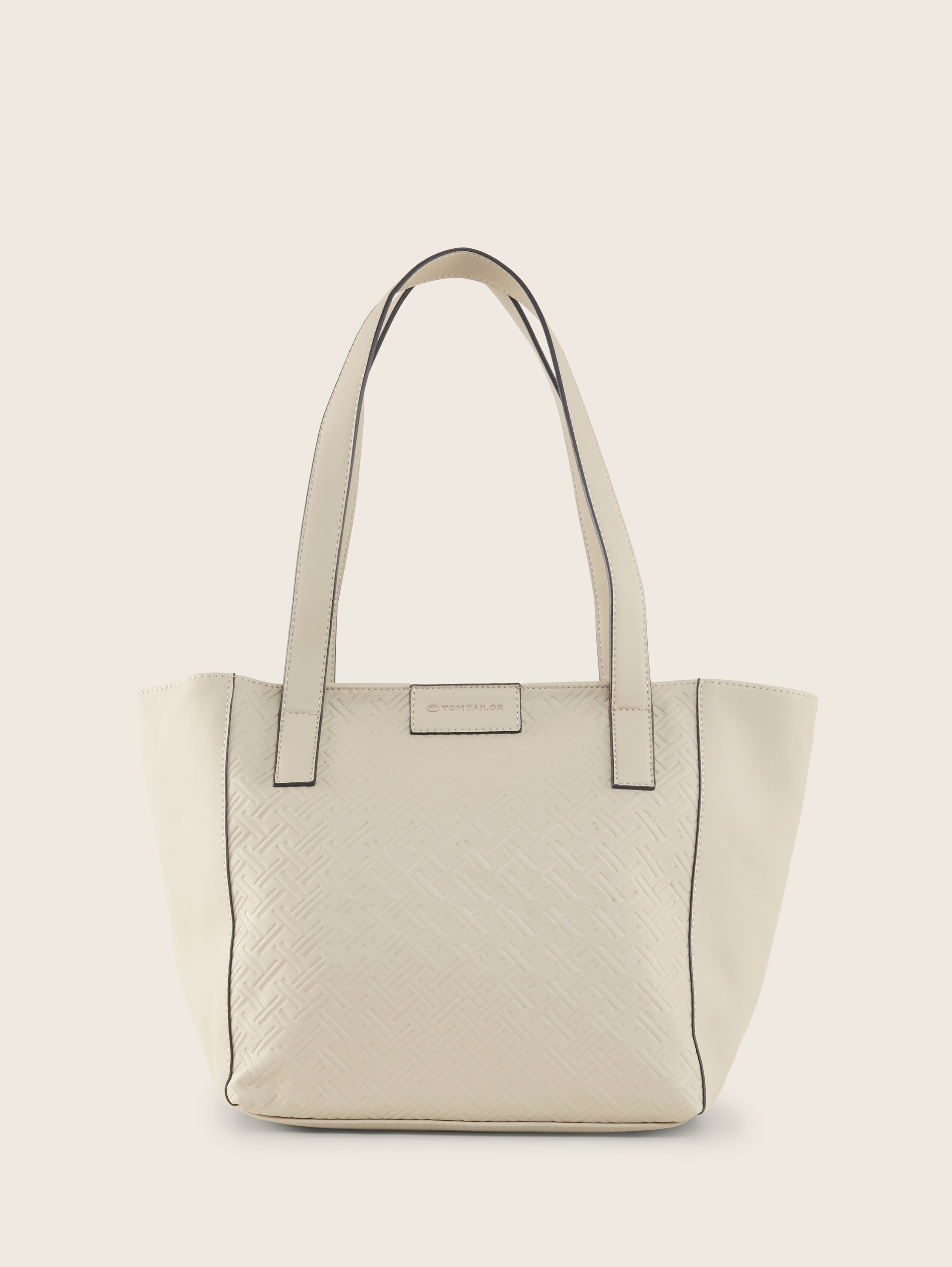 TTMIRENDA L Shopper mit Logo-Prägung - taupe_taupe - 