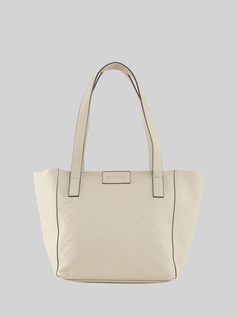 TTMIRENDA L Shopper avec logo en relief par Women, taupe / taupe
