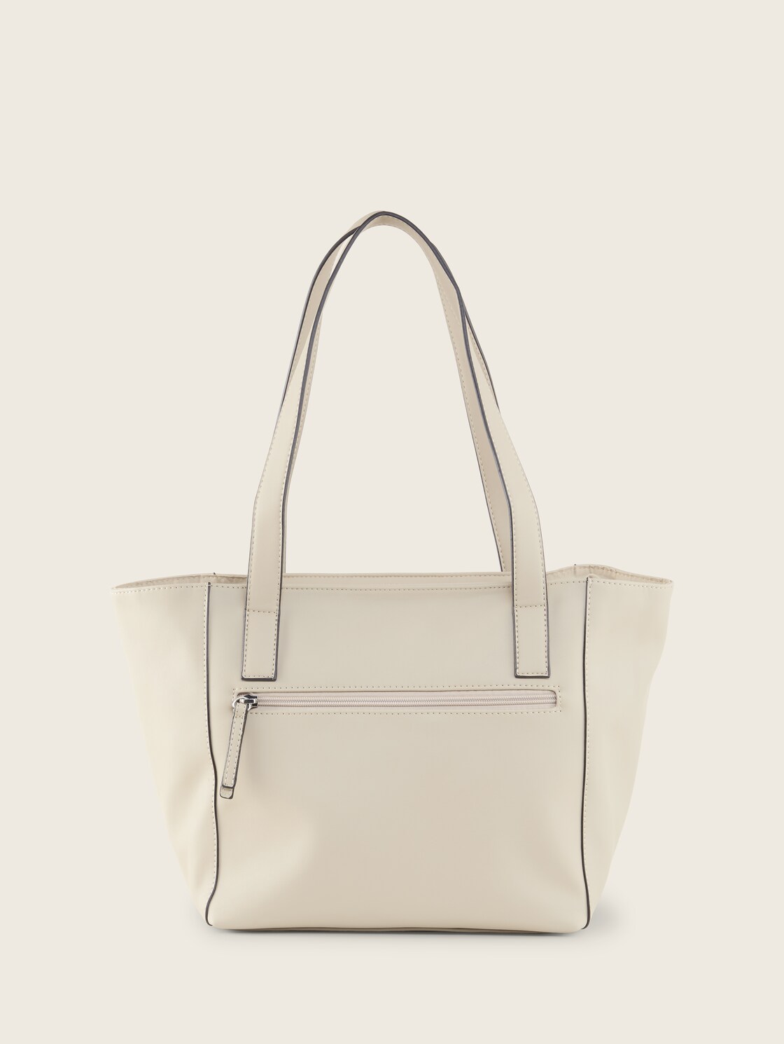 TTMIRENDA L Shopper mit Logo-Prägung - taupe / taupe - Produkt-Rückansicht