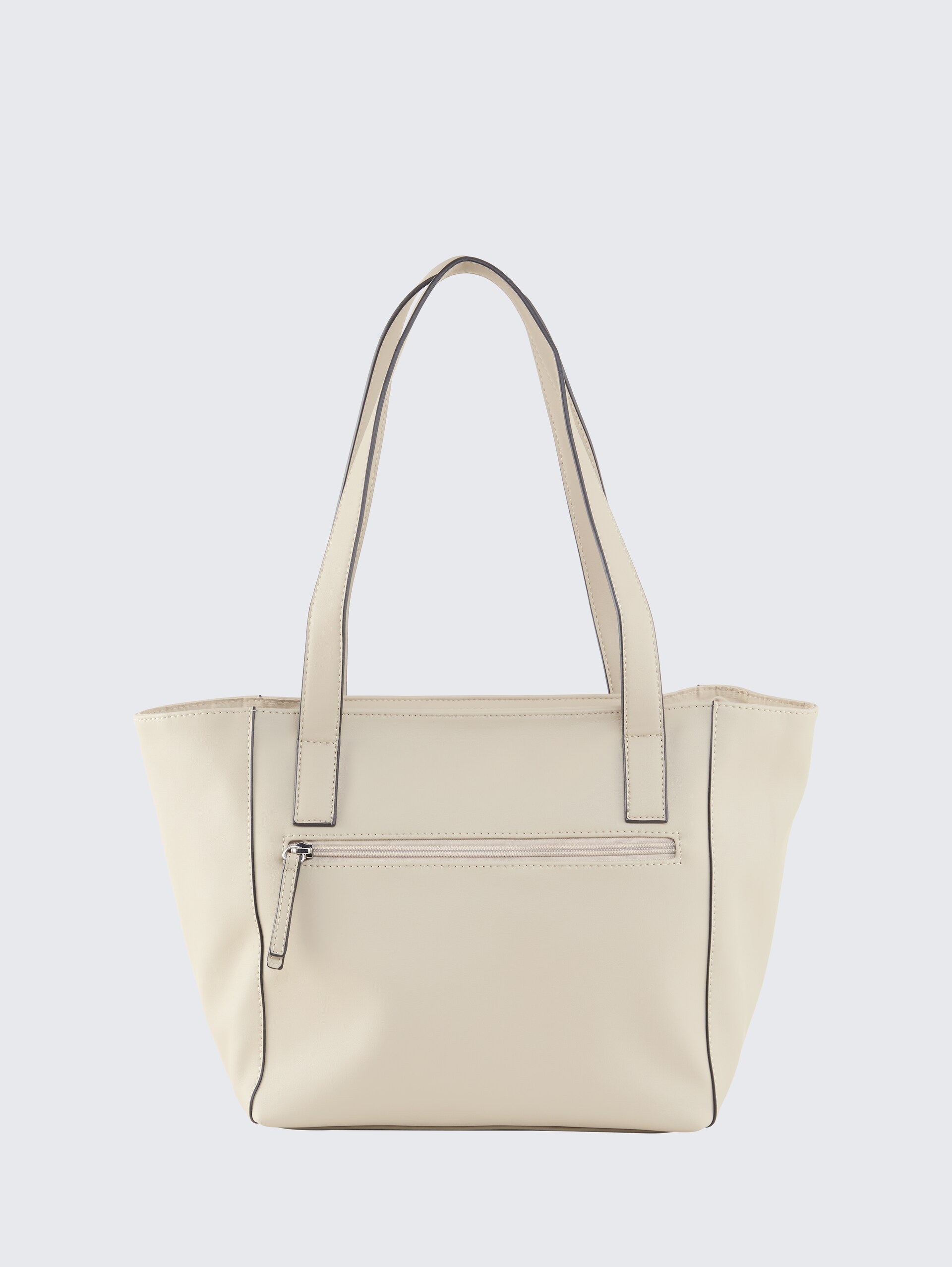 TTMIRENDA L Shopper mit Logo-Prägung - taupe / taupe - Produkt-Rückansicht