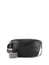 Geselecteerd, TTPALINA riemtas met geweven riem met patroon door Tom Tailor, zwart