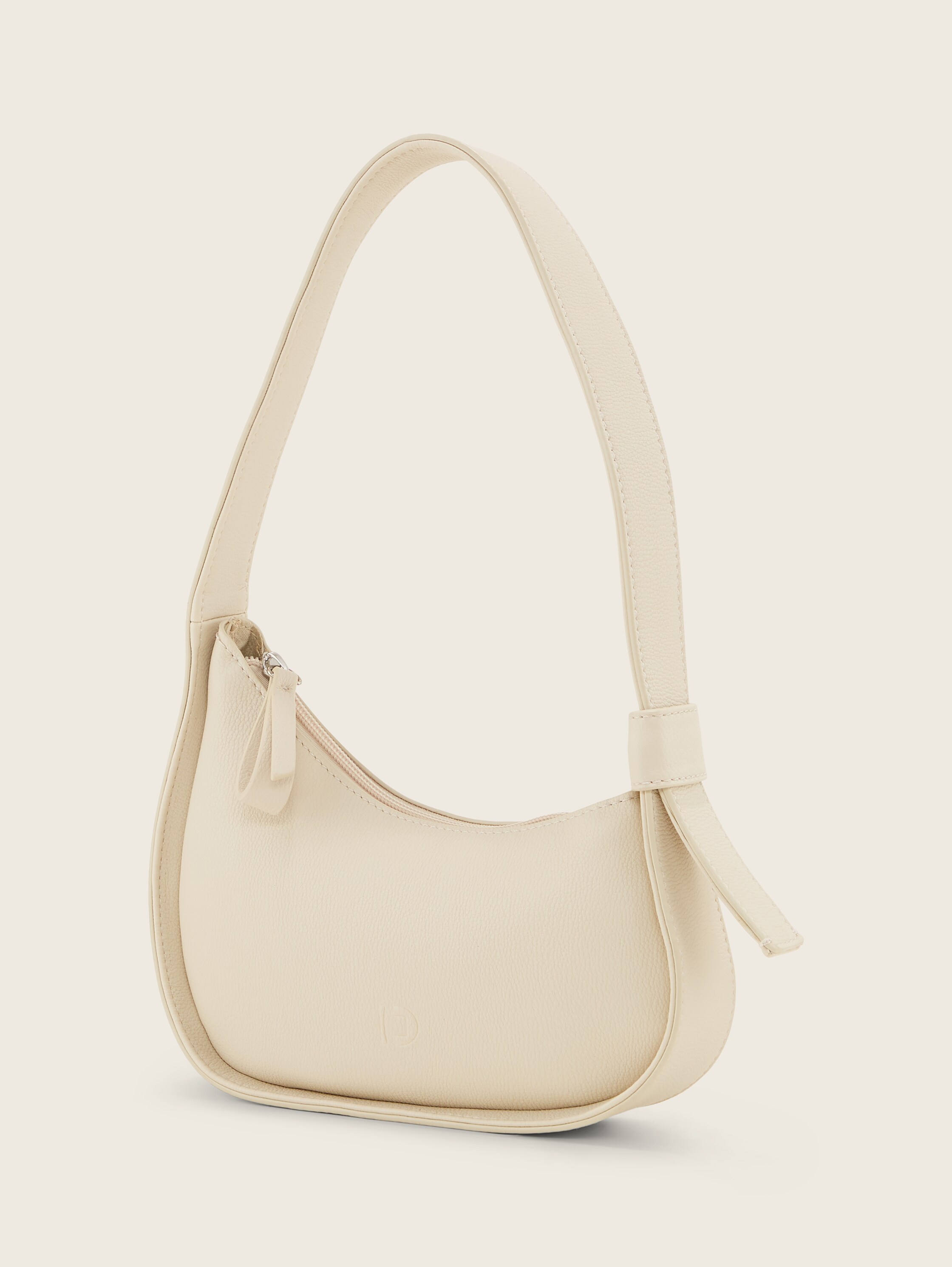 TTSANDRINA Schultertasche mit asymmetrischer Form - off white / off white - seitliche Produkt-Ansicht 