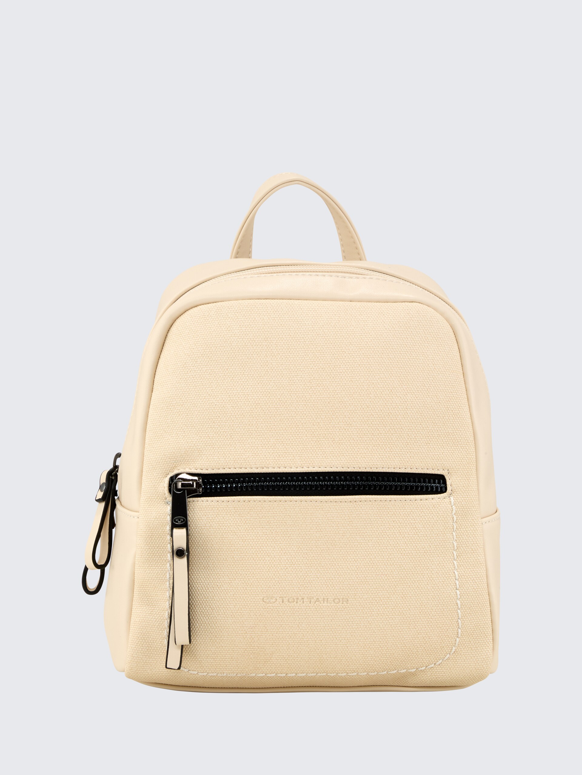 TTTAMARA S Rucksack in Canvas-Optik - beige - Vorder-Produkt-Ansicht