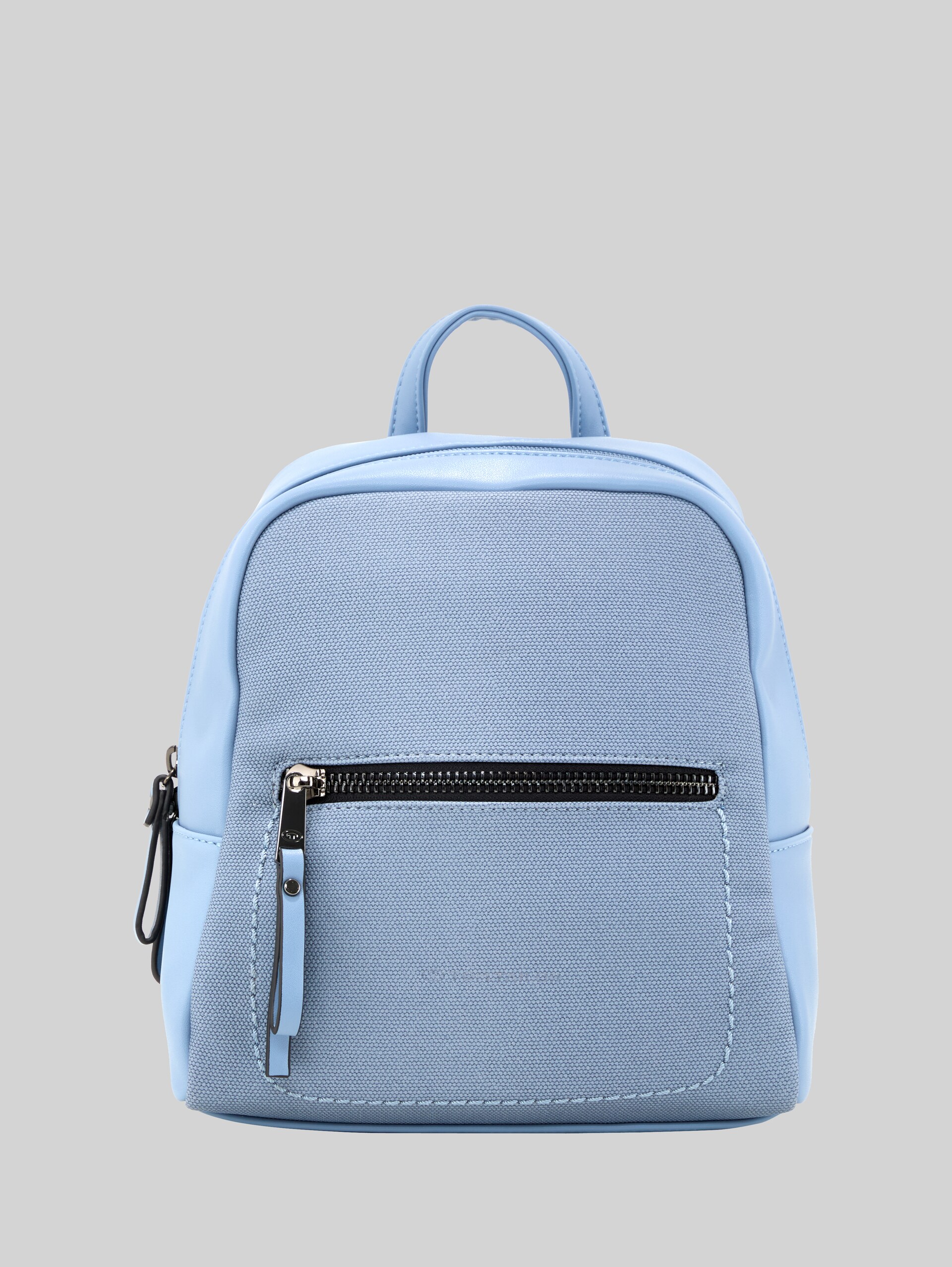 TTTAMARA S Rucksack in Canvas-Optik - hellblau / light blue - Vorder-Produkt-Ansicht
