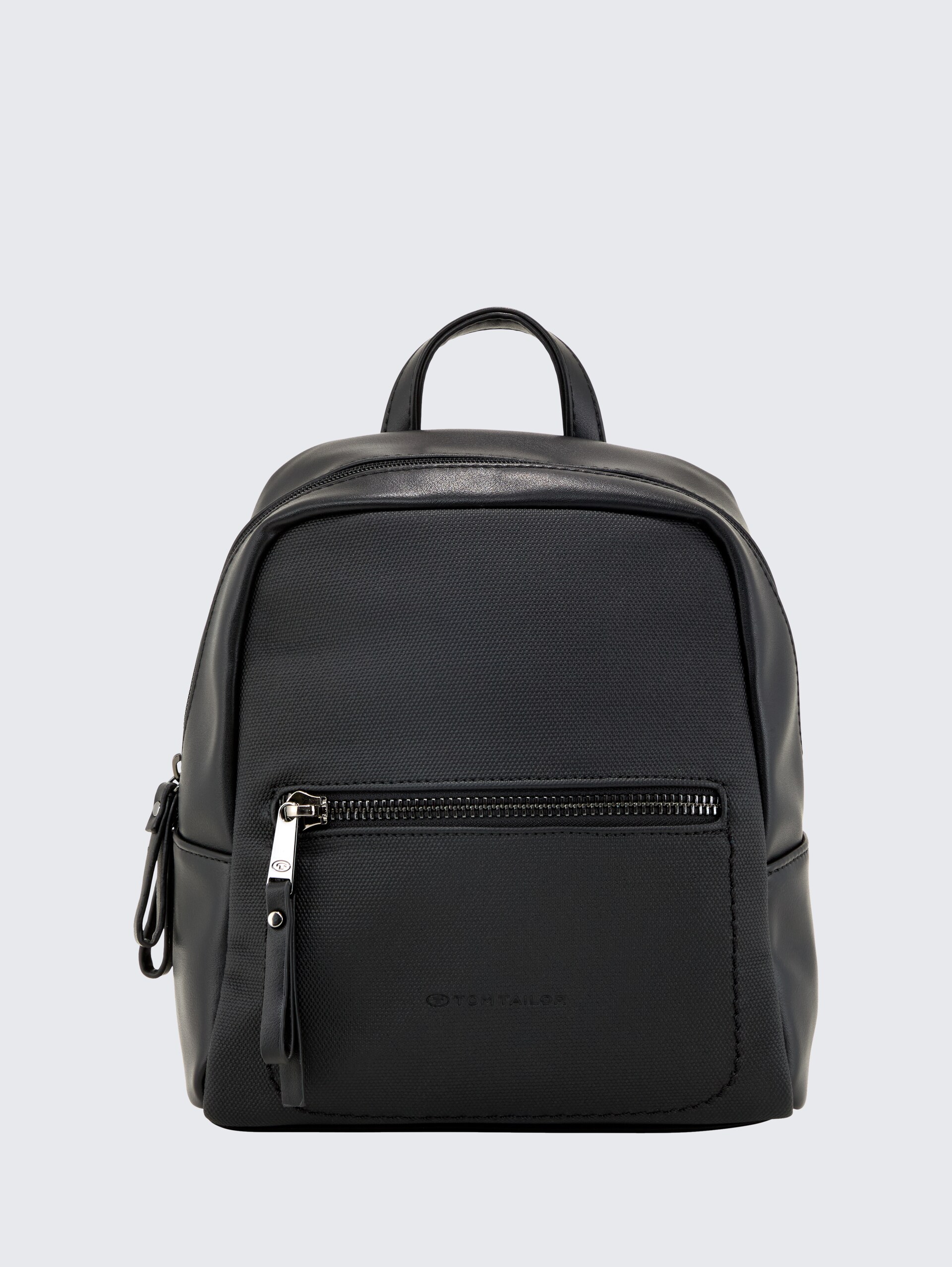 TTTAMARA S Rucksack in Canvas-Optik - schwarz / black - Vorder-Produkt-Ansicht