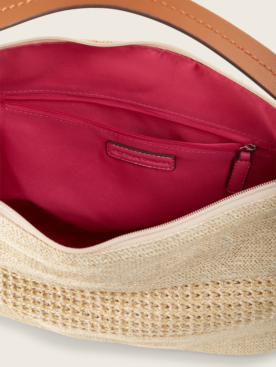 Vita Hobo Tasche - mixed beige - seitliche Produkt-Ansicht 