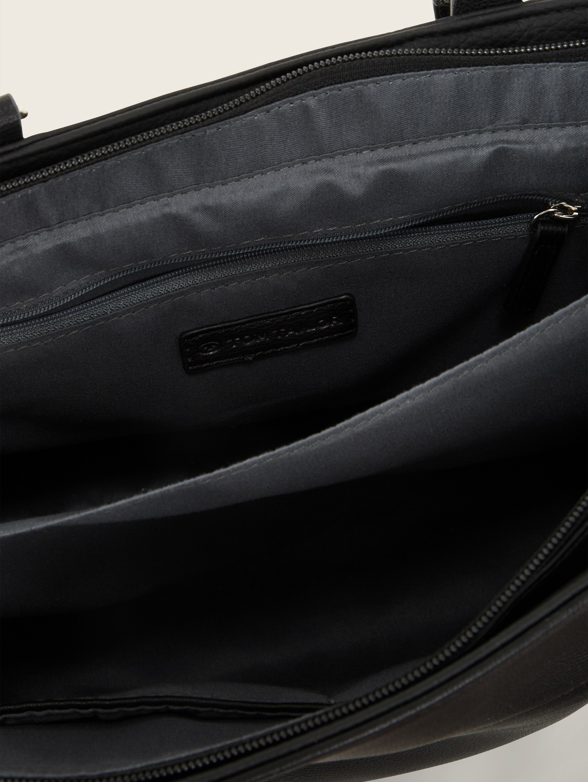 TTLAREA L Shopper mit Material-Mix - schwarz_black - 