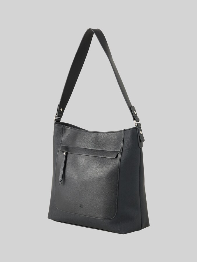 Borsa A Tracolla Donna TOM TAILOR Pira – Nero, Similpelle Scamosciata, Con Tasca Per Smartphone - 2