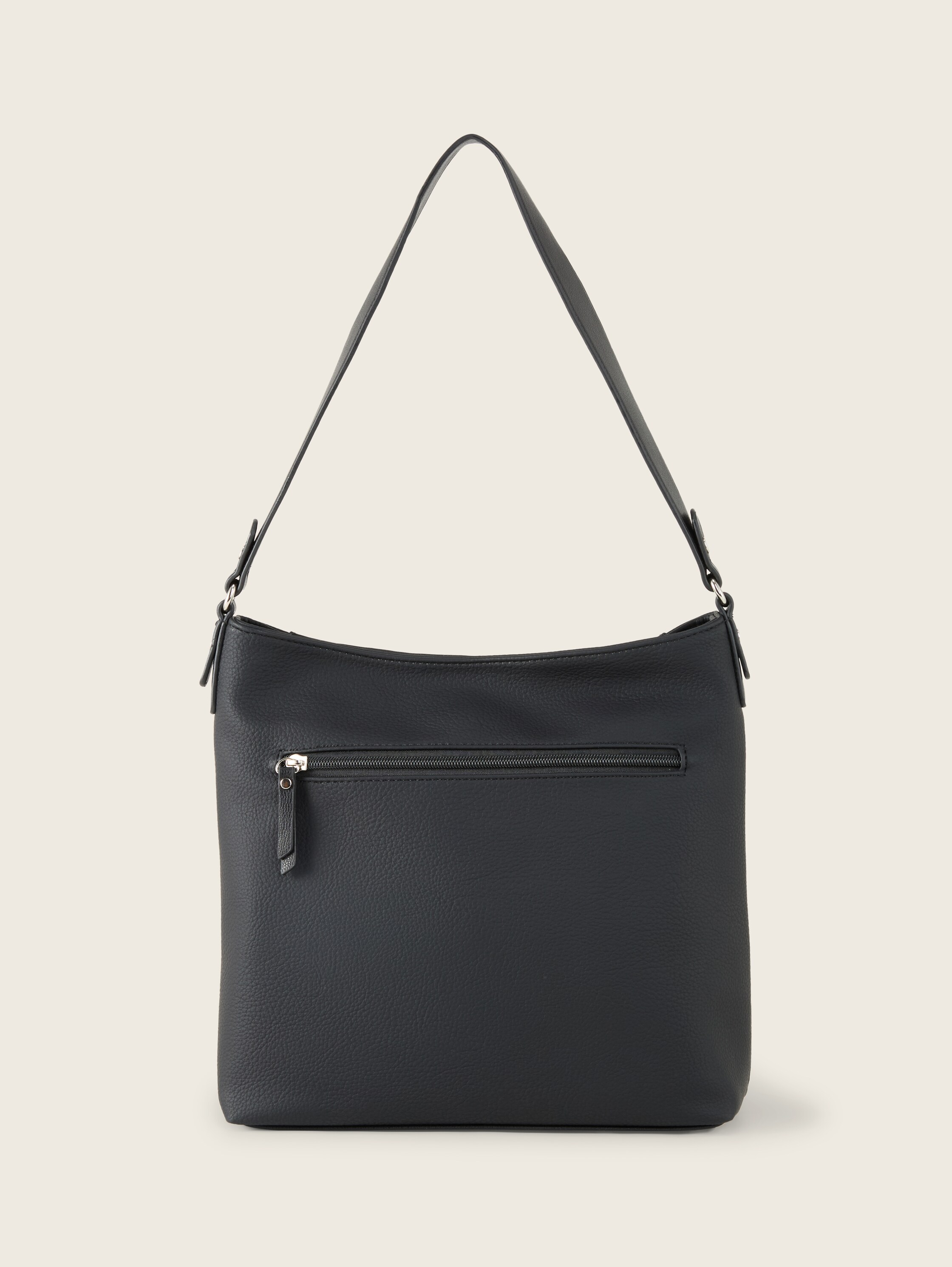 TTLAREA M Schultertasche aus Lederimitat - schwarz_black - 