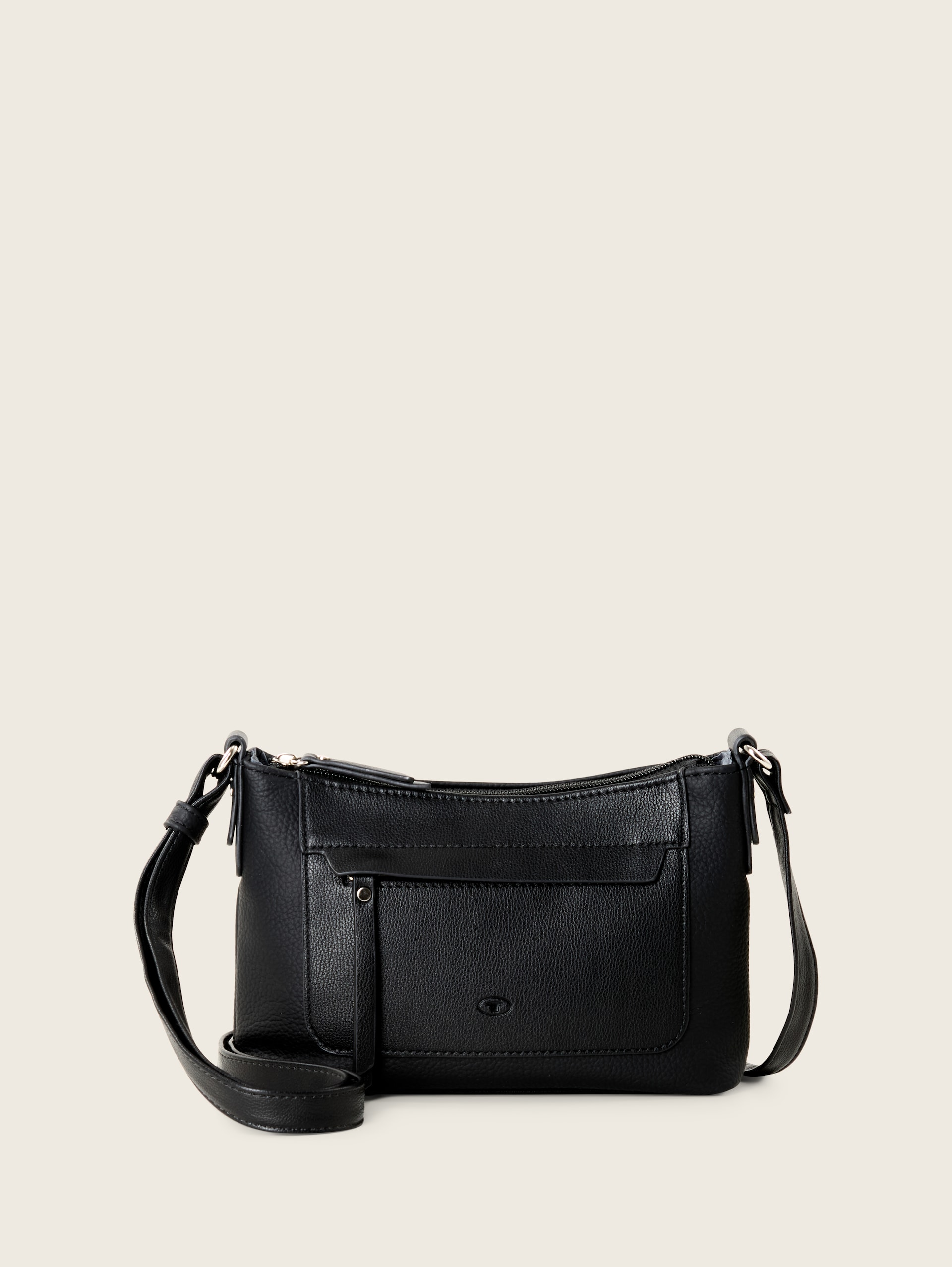 TTLAREA S Umhängetasche mit Material-Mix - schwarz / black - Vorder-Produkt-Ansicht