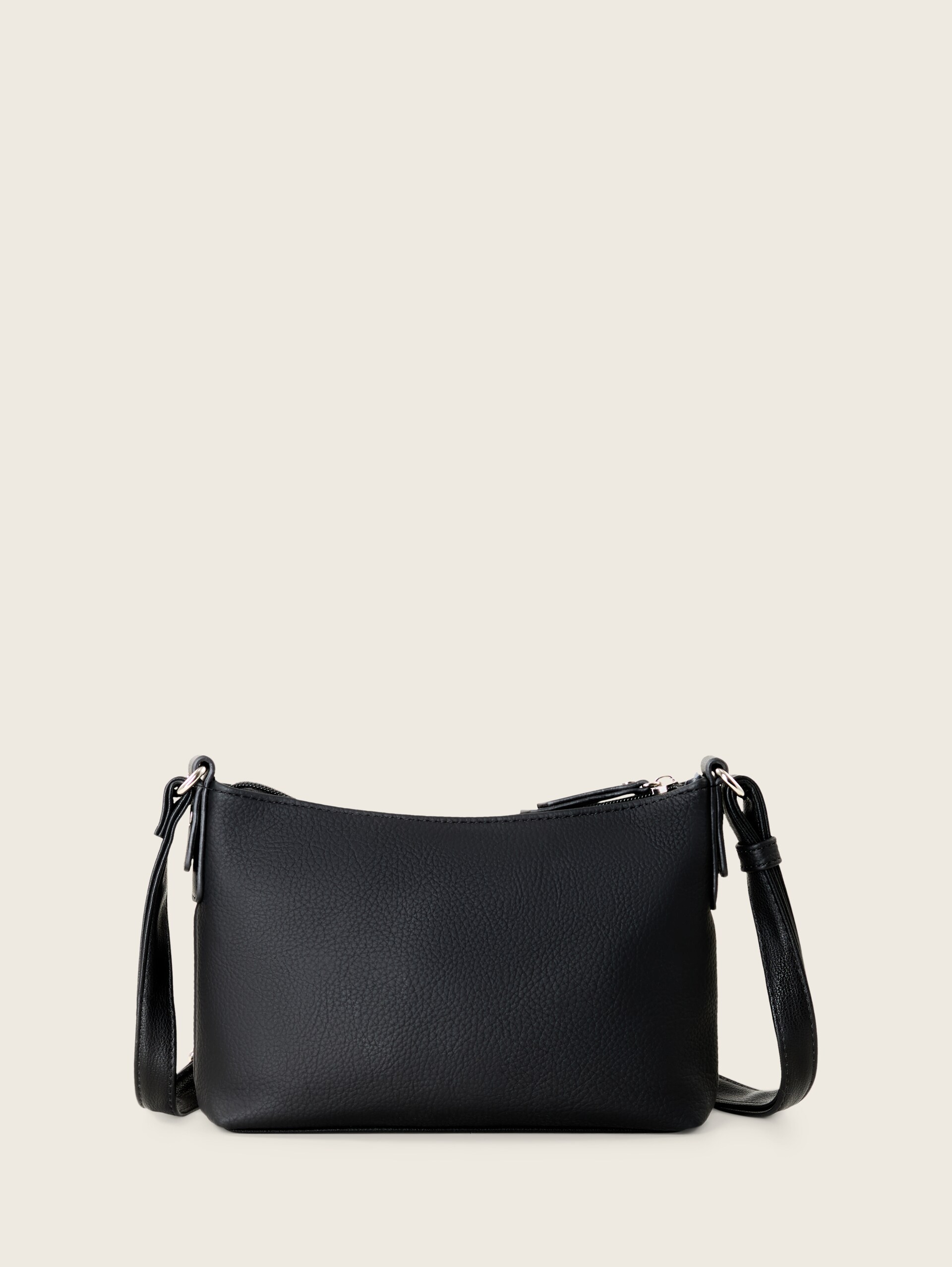 TTLAREA S Umhängetasche mit Material-Mix - schwarz / black - Produkt-Rückansicht