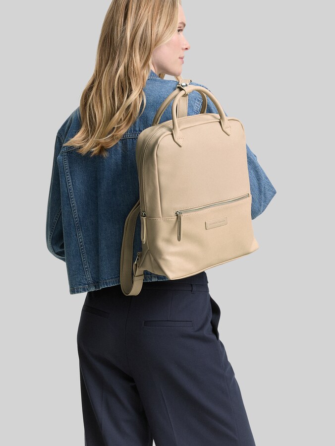 TTGIA L Rucksack aus Lederimitat von Women, beige / beige