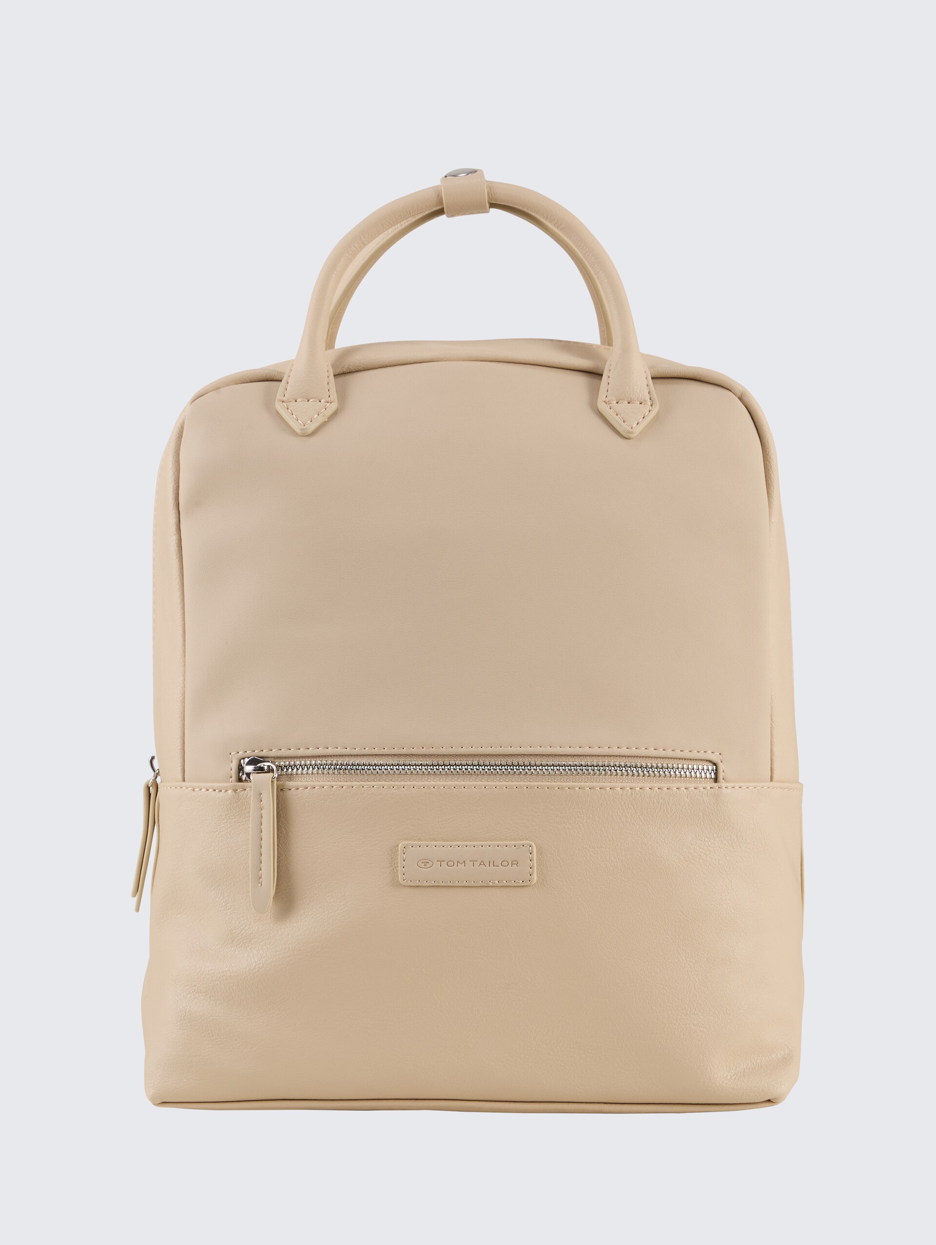 TTGIA L Rucksack aus Lederimitat - beige / beige - Vorder-Produkt-Ansicht