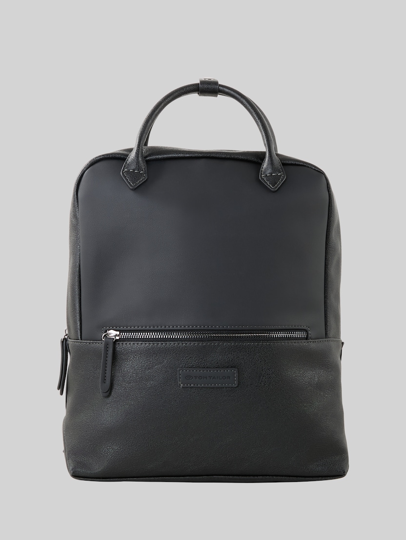 TTGIA L backpack made from imitation leather by Women, schwarz / black