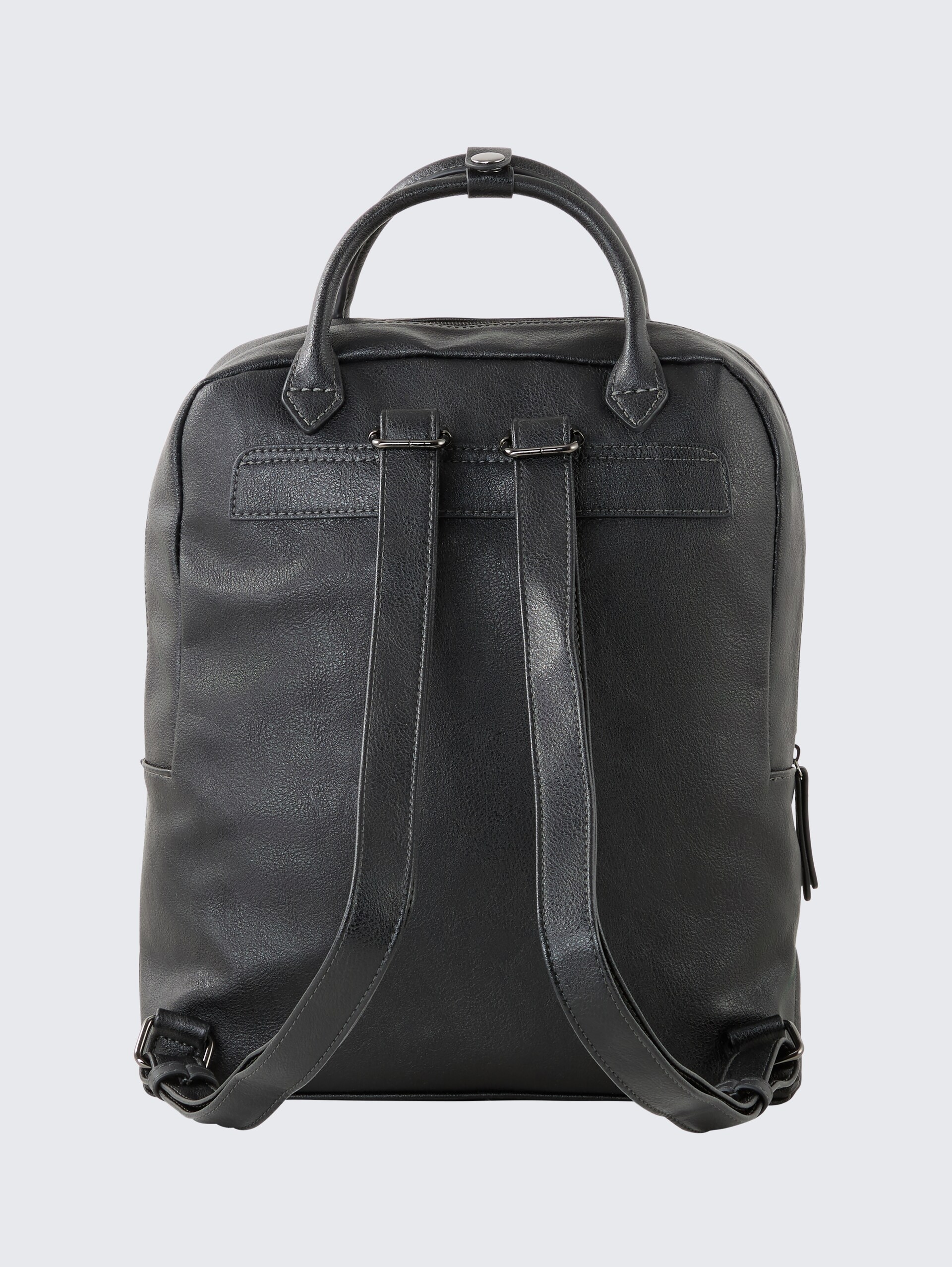 TTGIA L Rucksack aus Lederimitat - schwarz / black - Produkt-Rückansicht
