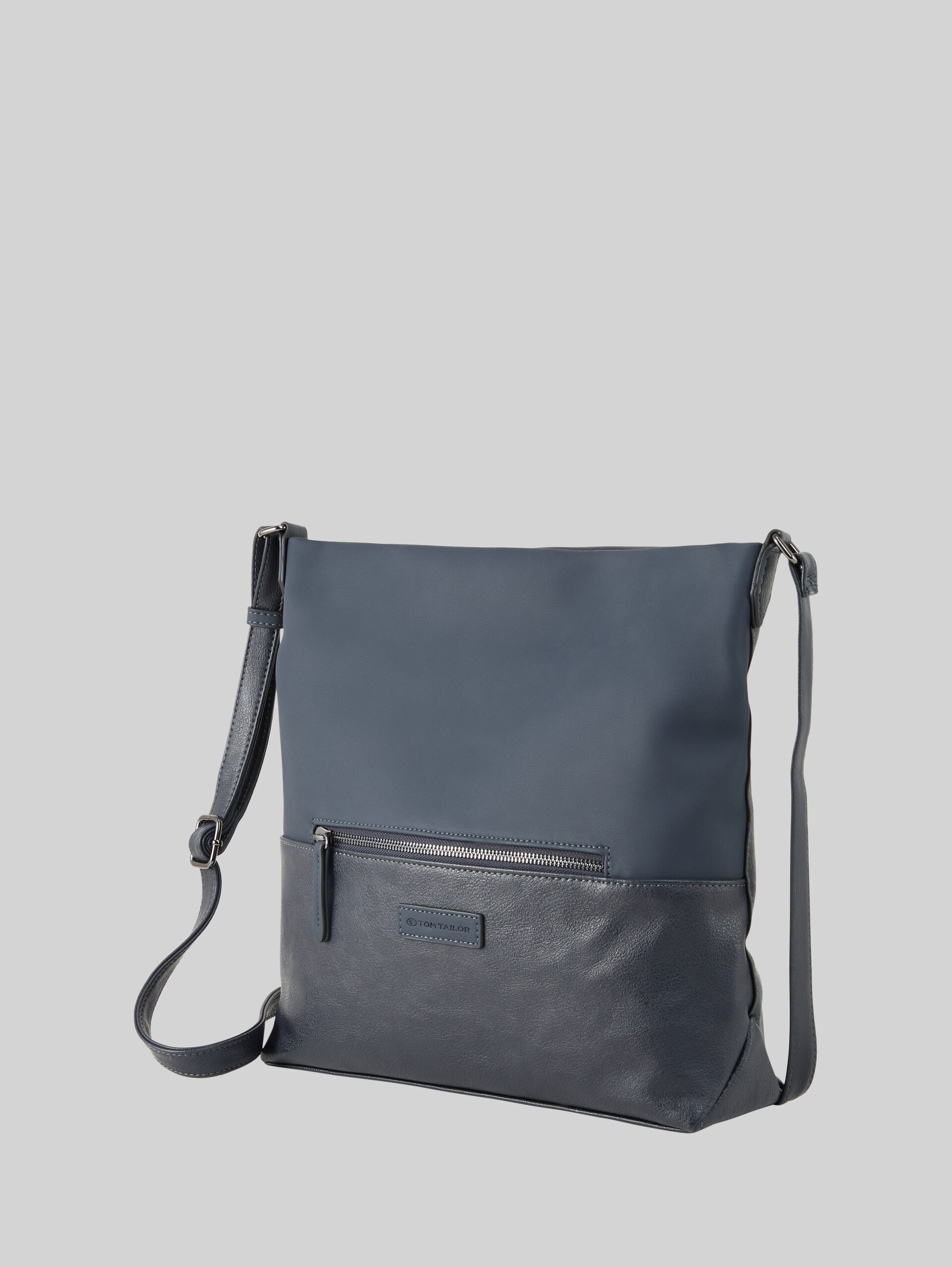 TTGIA M Faux leather pouch bag - dark blue - side product view 