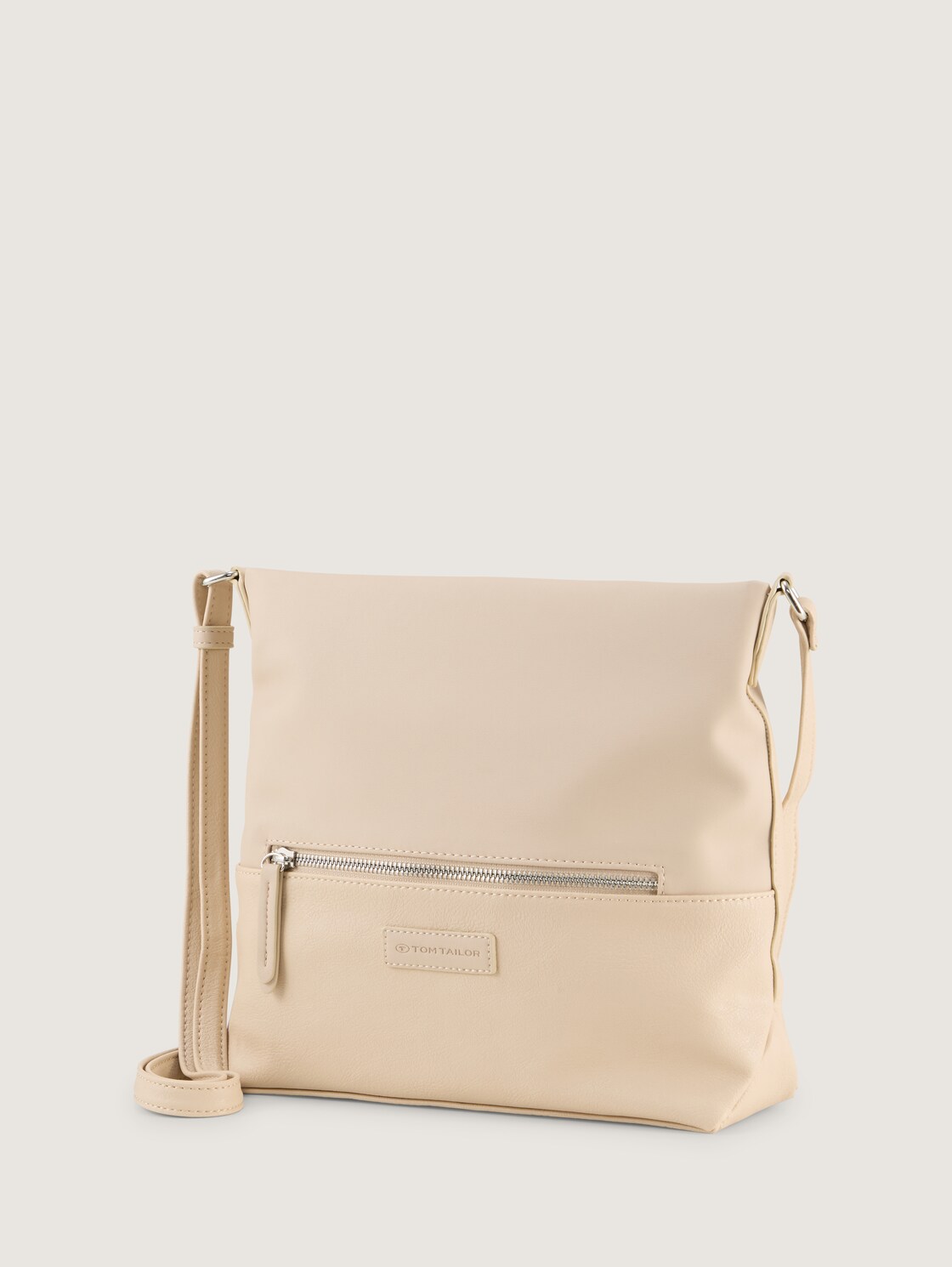 TTGIA M Umhängetasche aus Lederimitat - beige / beige - seitliche Produkt-Ansicht 