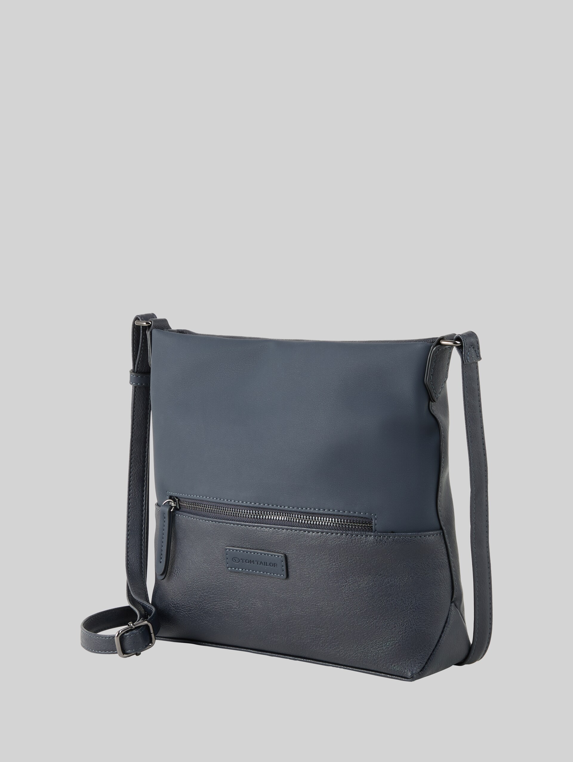 TTGIA M shoulder bag in faux leather - dark blue - side product view 