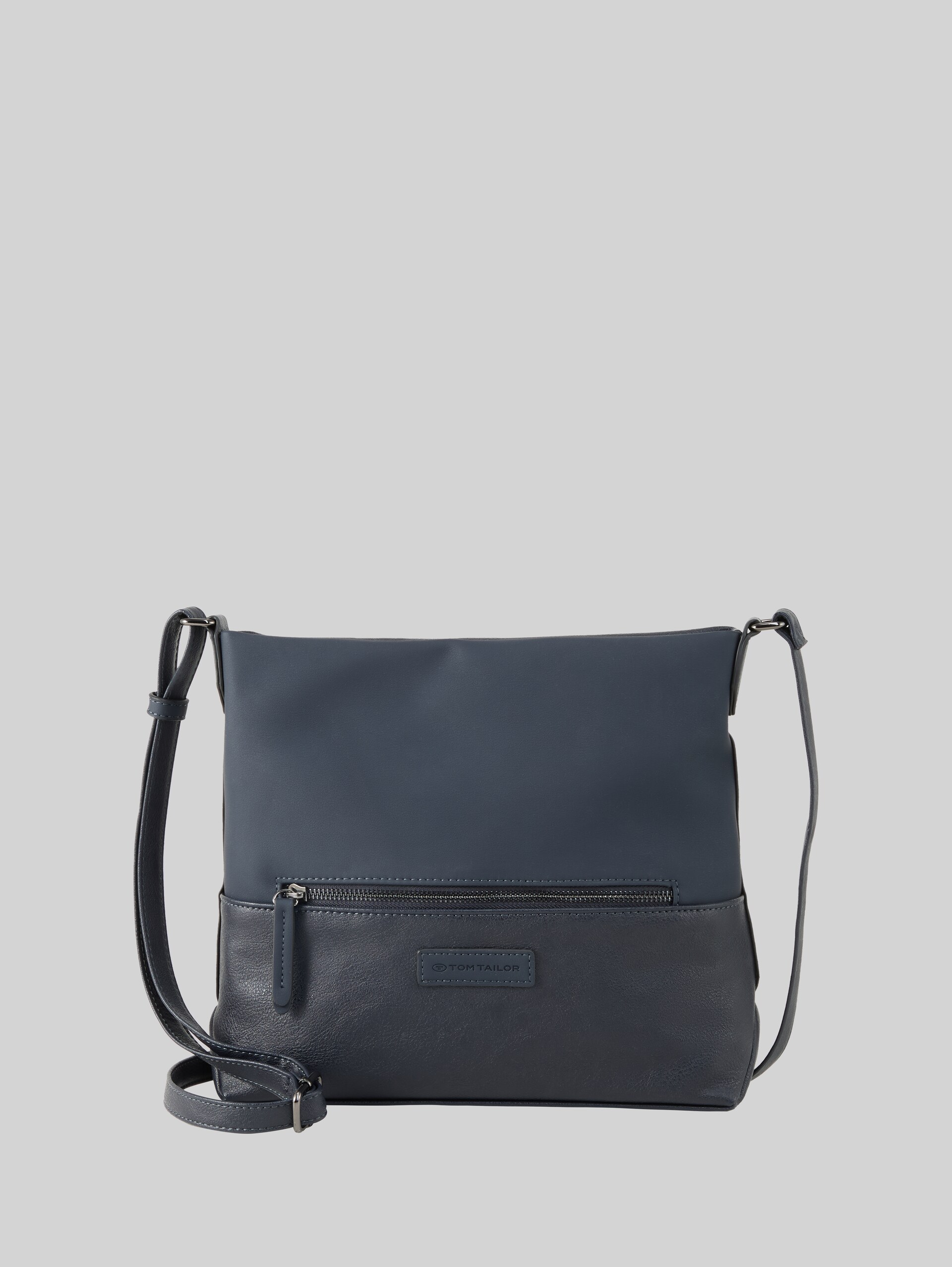 TTGIA M shoulder bag in faux leather - dark blue - Front product view