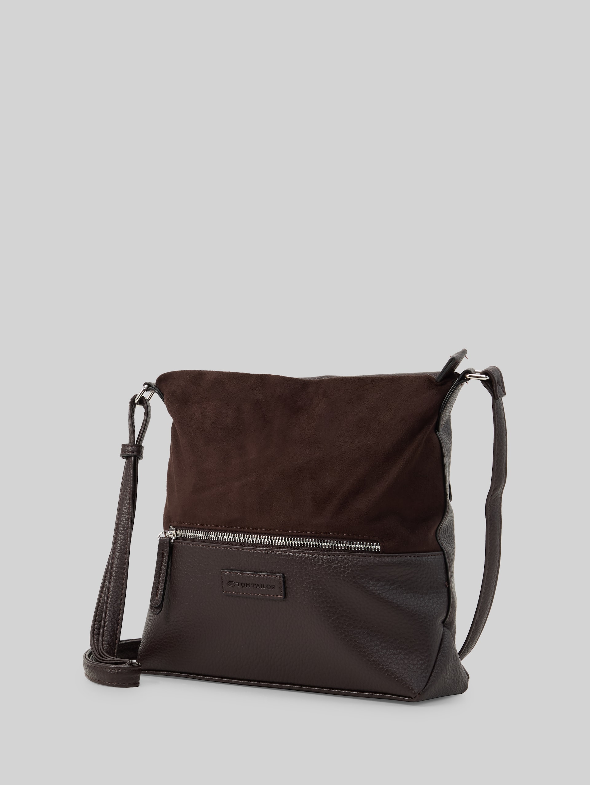 TTGIA M schoudertas van imitatieleer - mixed brown - zijaanzicht product 