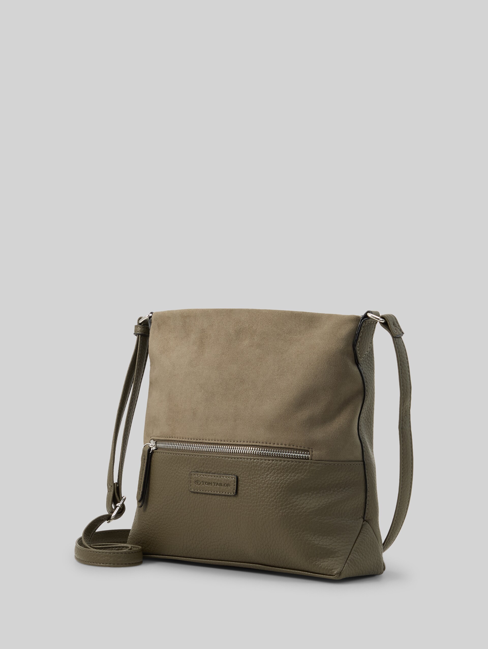 TTGIA M schoudertas van imitatieleer - mixed khaki - zijaanzicht product 