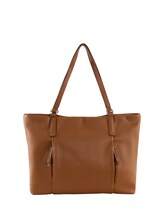 Not Selected, TTBECA L shopper with zip details by , brown