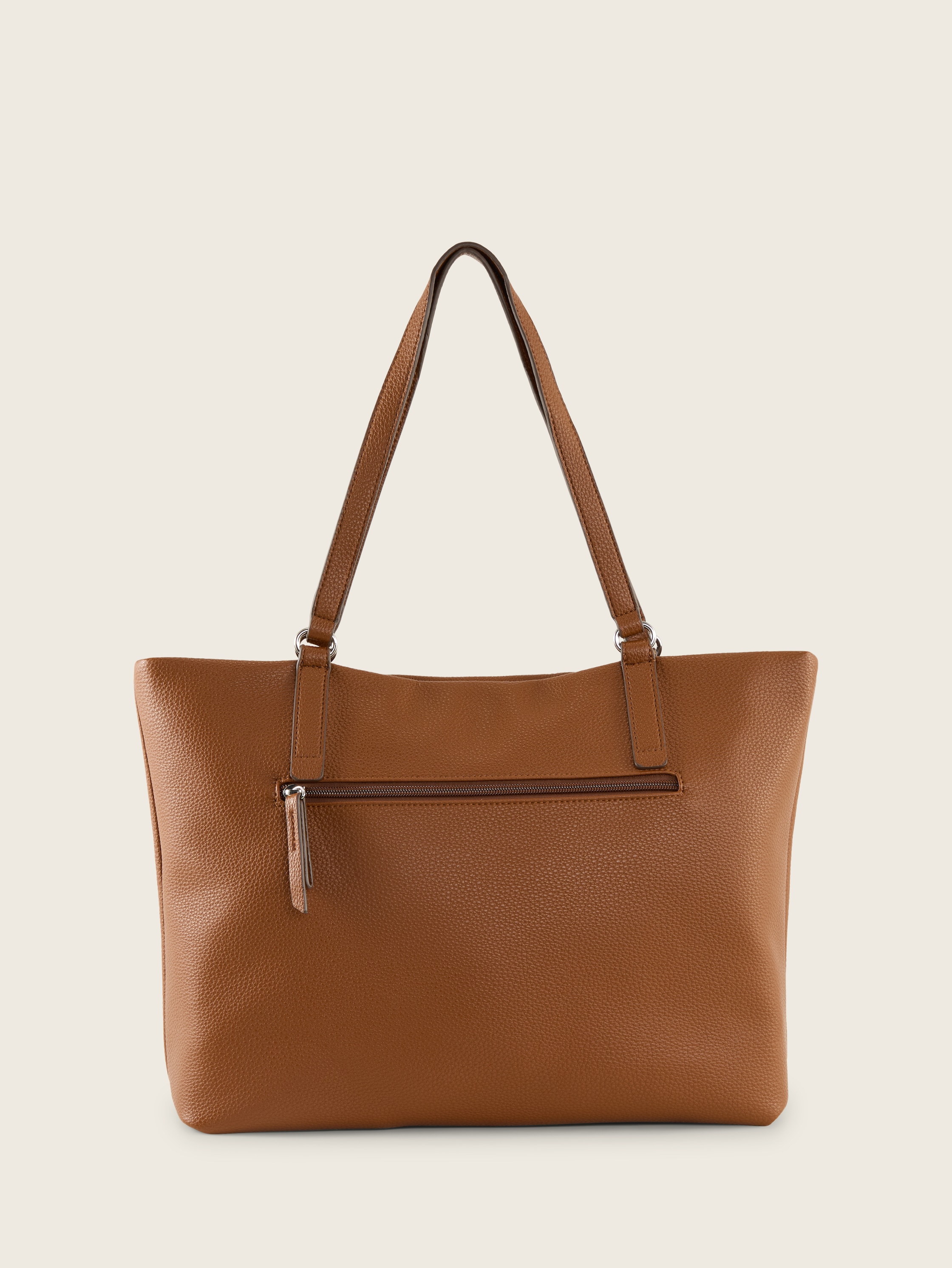 TTBECA L Shopper mit Reißverschluss-Details - cognac_brandy - 